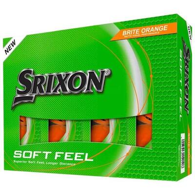 Doos van 12 srixon soft feel brite golfballen groen nieuw