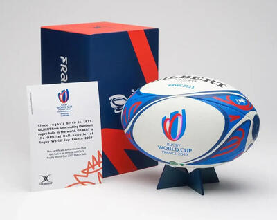 Pallone da rugby Gilbert ufficiale della Coppa del Mondo Francia - Italia