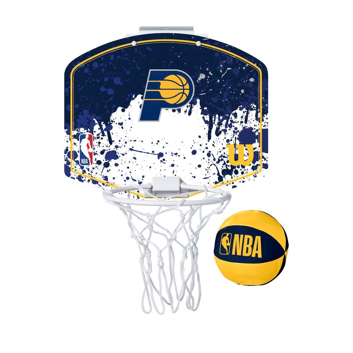 Wilson - Mini Panier De Basketball Wilson Nba Des Indiana Pacers - Panier De Basket - Bleu - Taille Unique - Decathlon