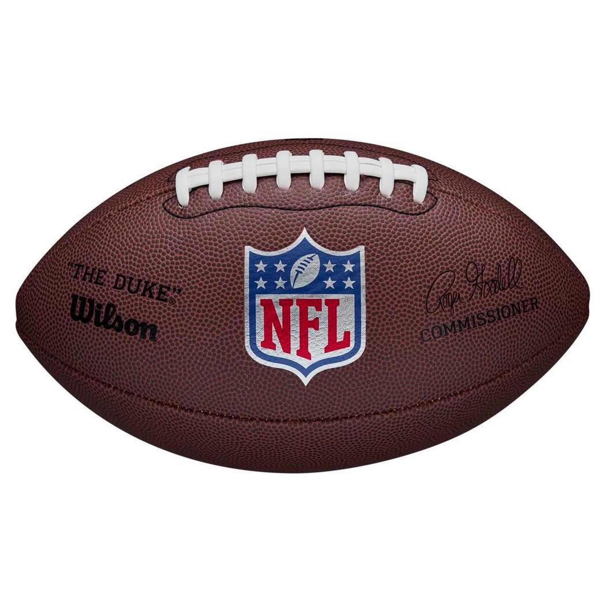 Wilson - Ballon De Football Américain Wilson Nfl Duke Replica Deflat New - Ballon De Foot Américain - Marron|noir - Official - Decathlon