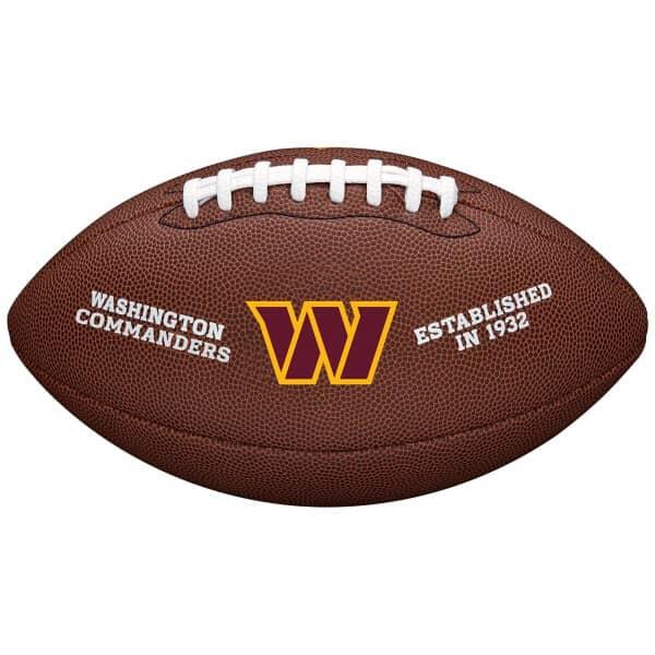 Ballon de Football Américain Wilson des Washington Commanders 1/2