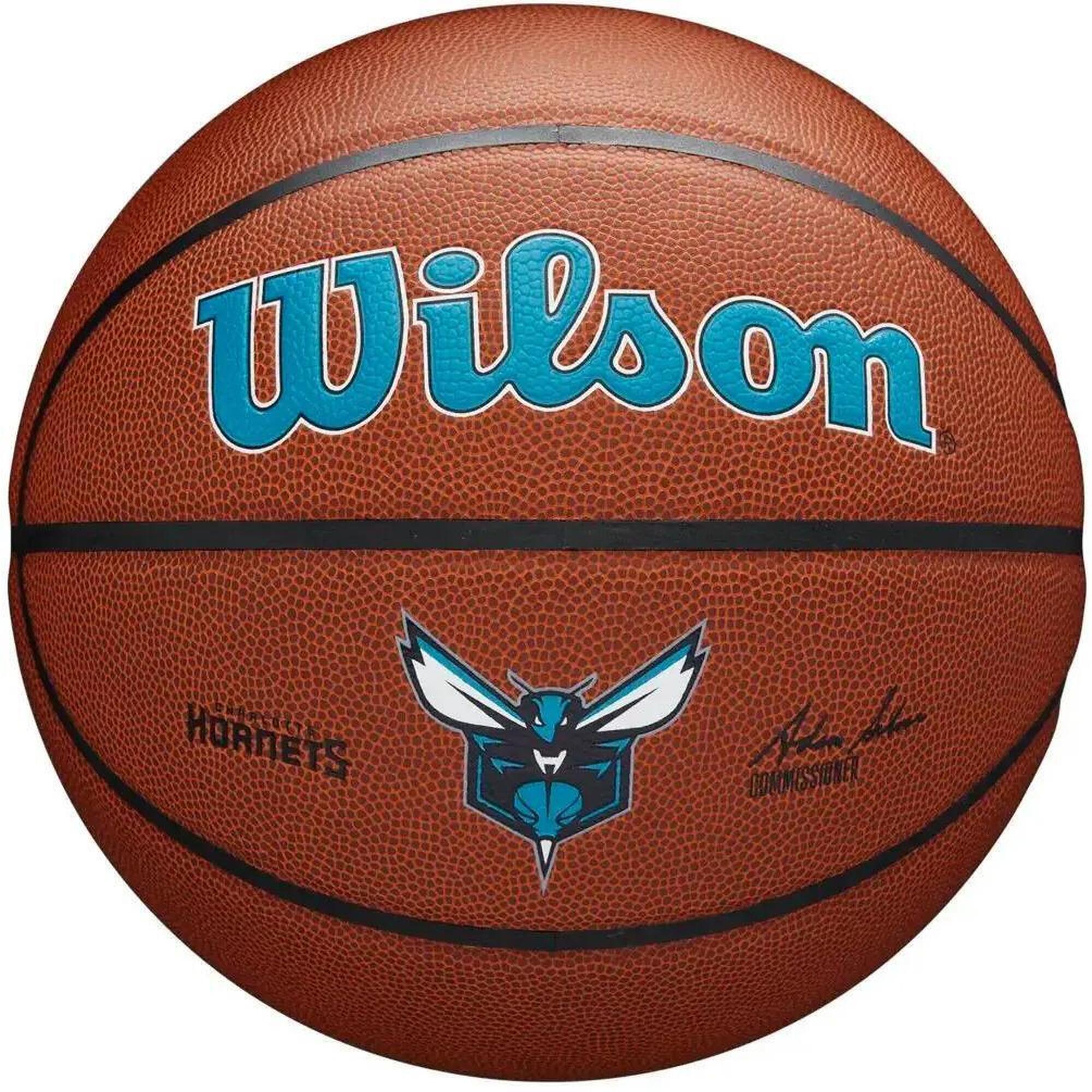 Wilson - Ballon De Basketball Wilson Nba Team Alliance – Charlotte Hornets - Ballon De Basket - Marron - 7 - Decathlon