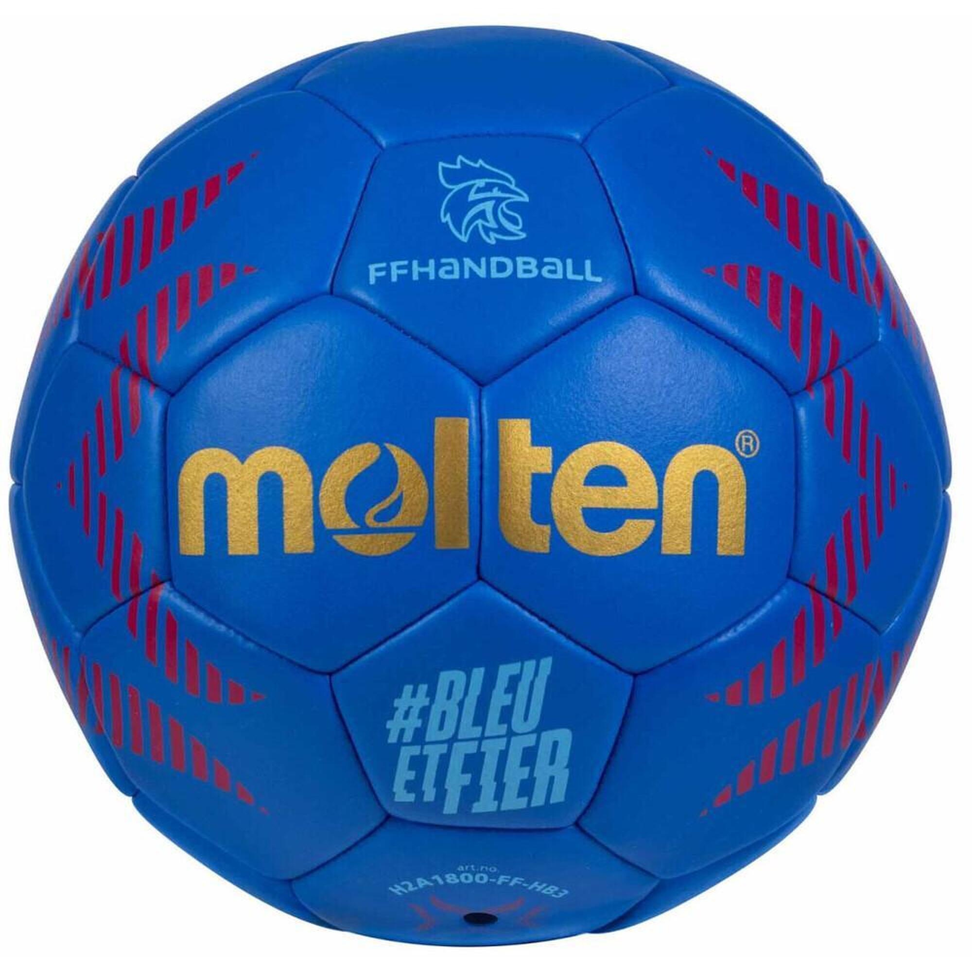 Molten - Ballon De Handball Molten Ffhb 1800 Ihf 2025 T3 - Ballon De Hand - Bleu - 3 - Decathlon