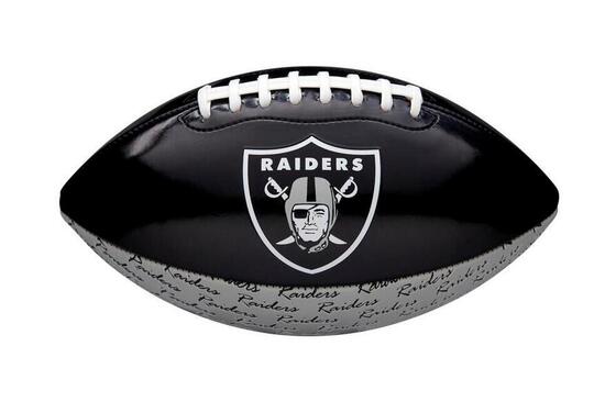 Ballon de Football Americain Wilson NFL Raiders de Las Vegas Peewee