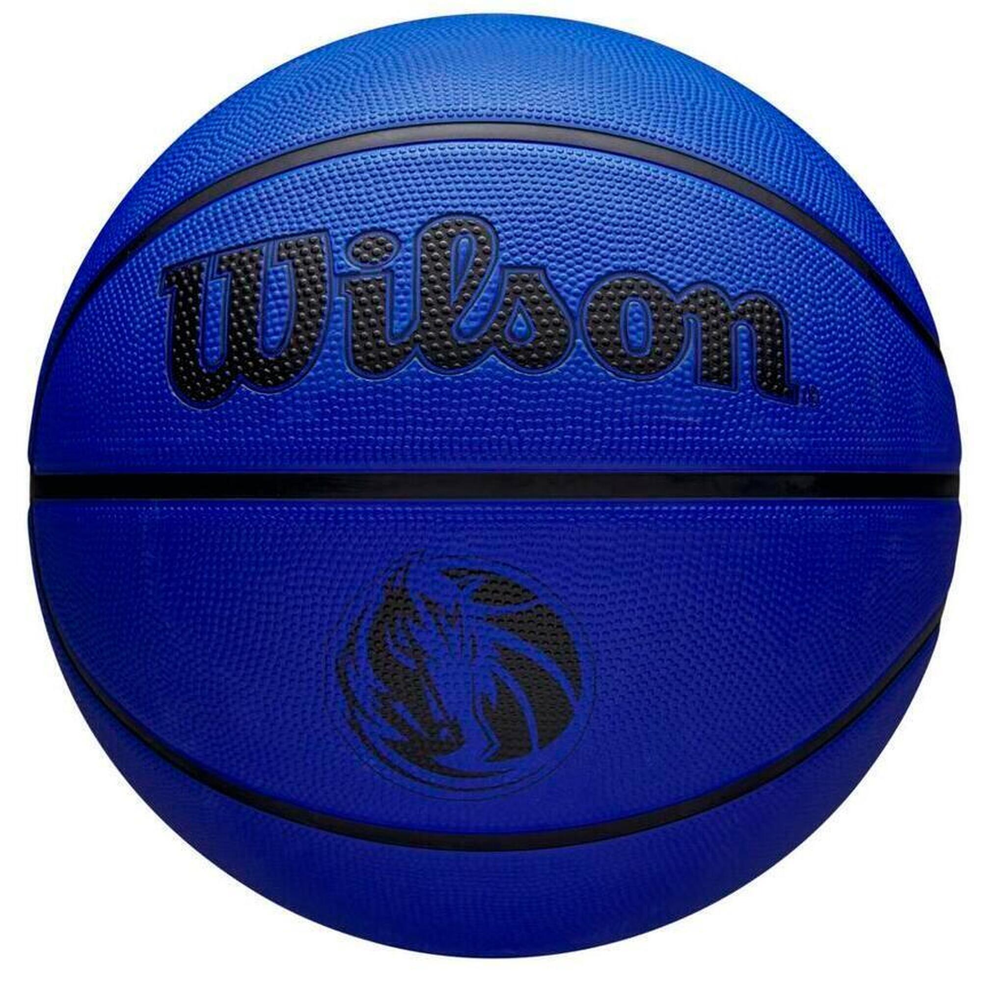 Wilson - Ballon De Basketball Wilson Nba Team Tribute Solid – Dallas Mavericks - Ballon De Basket - Bleu - 5 - Decathlon