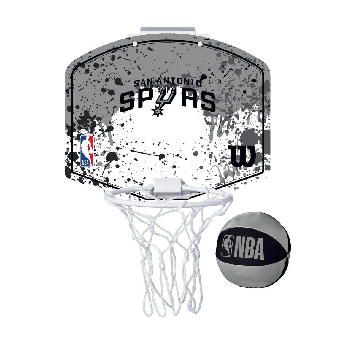 Wilson - Mini Panier De Basketball Wilson Nba Des Spurs De San Antonio - Panier De Basket - Gris - Taille Unique - Decathlon