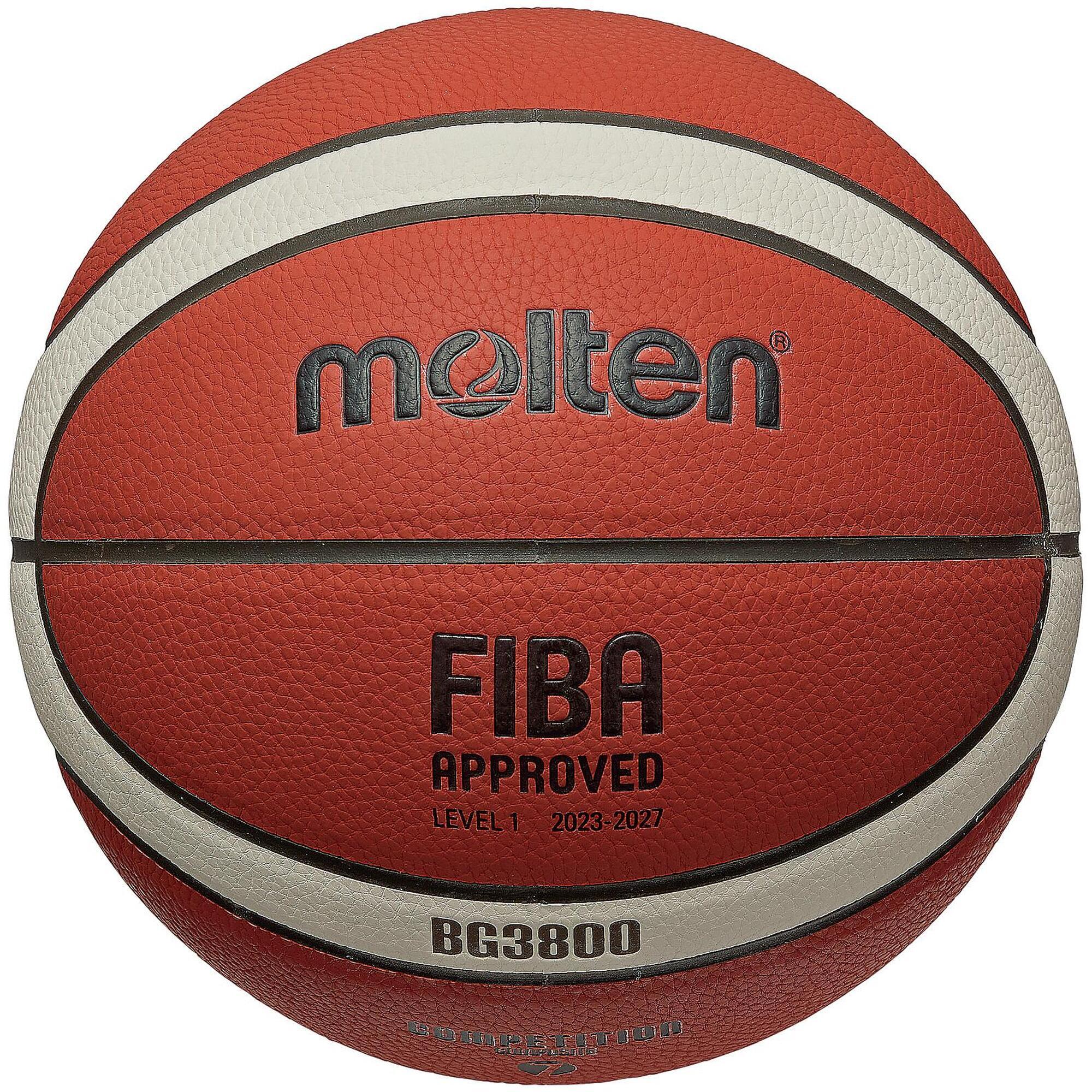 Molten - Ballon De Basketball Molten Bg3800 T6 2023-2027 - Ballon De Basket - Orange - 6 - Decathlon