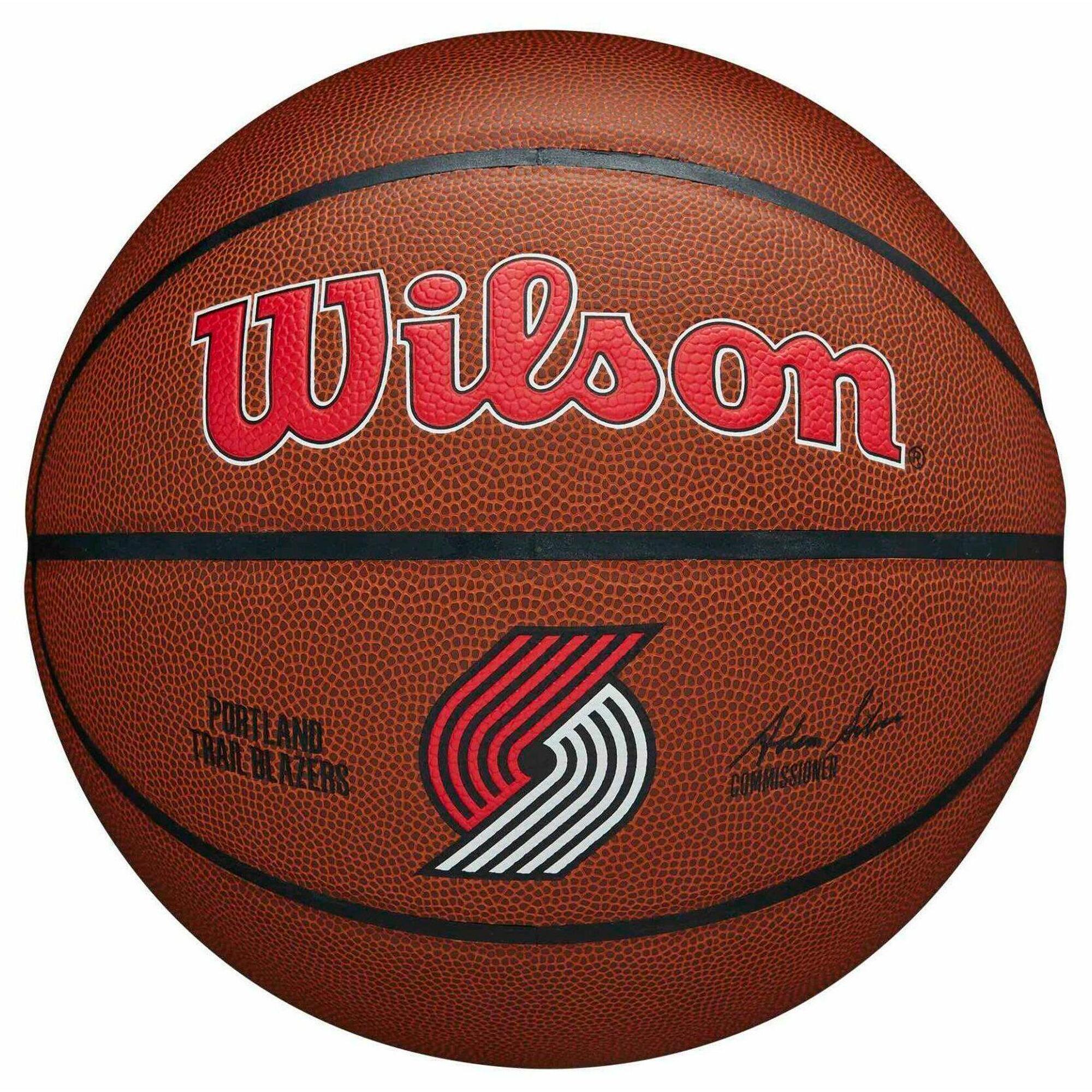 Wilson - Ballon De Basketball Wilson Nba Team Alliance – Portland Blazers - Ballon De Basket - Marron - 7 - Decathlon