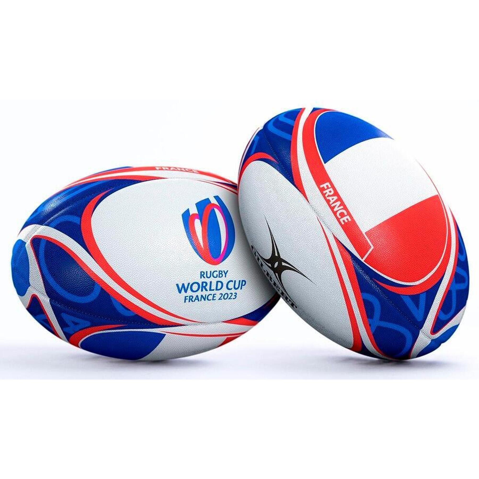 Gilbert - Ballon De Rugby Gilbert Coupe Du Monde 2023 France - Ballon De Rugby - Bleu - 5 - Decathlon