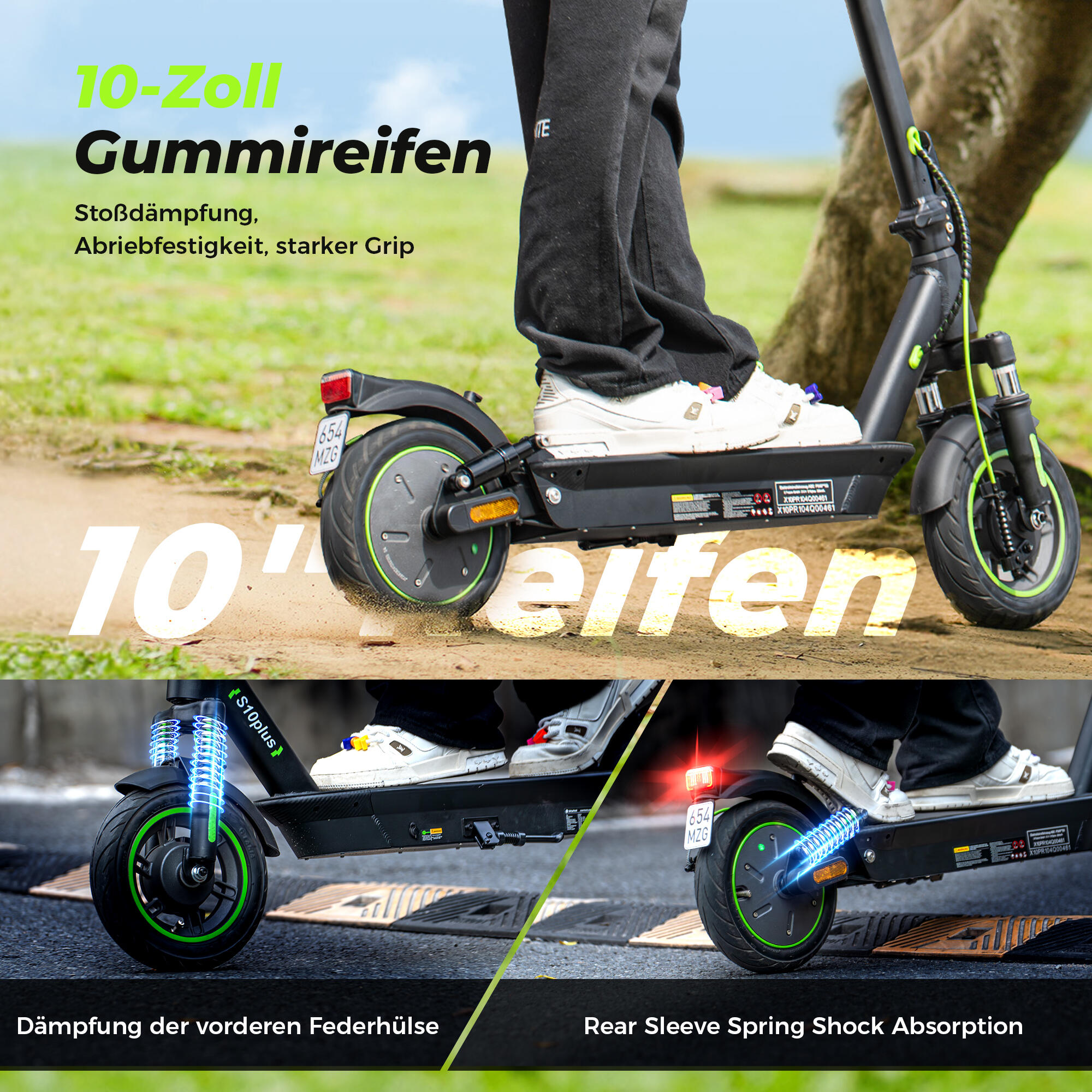 Trottinette électrique Isinwheel S10 Plus Batterie 500 W 36 V 15 Ah 6/7