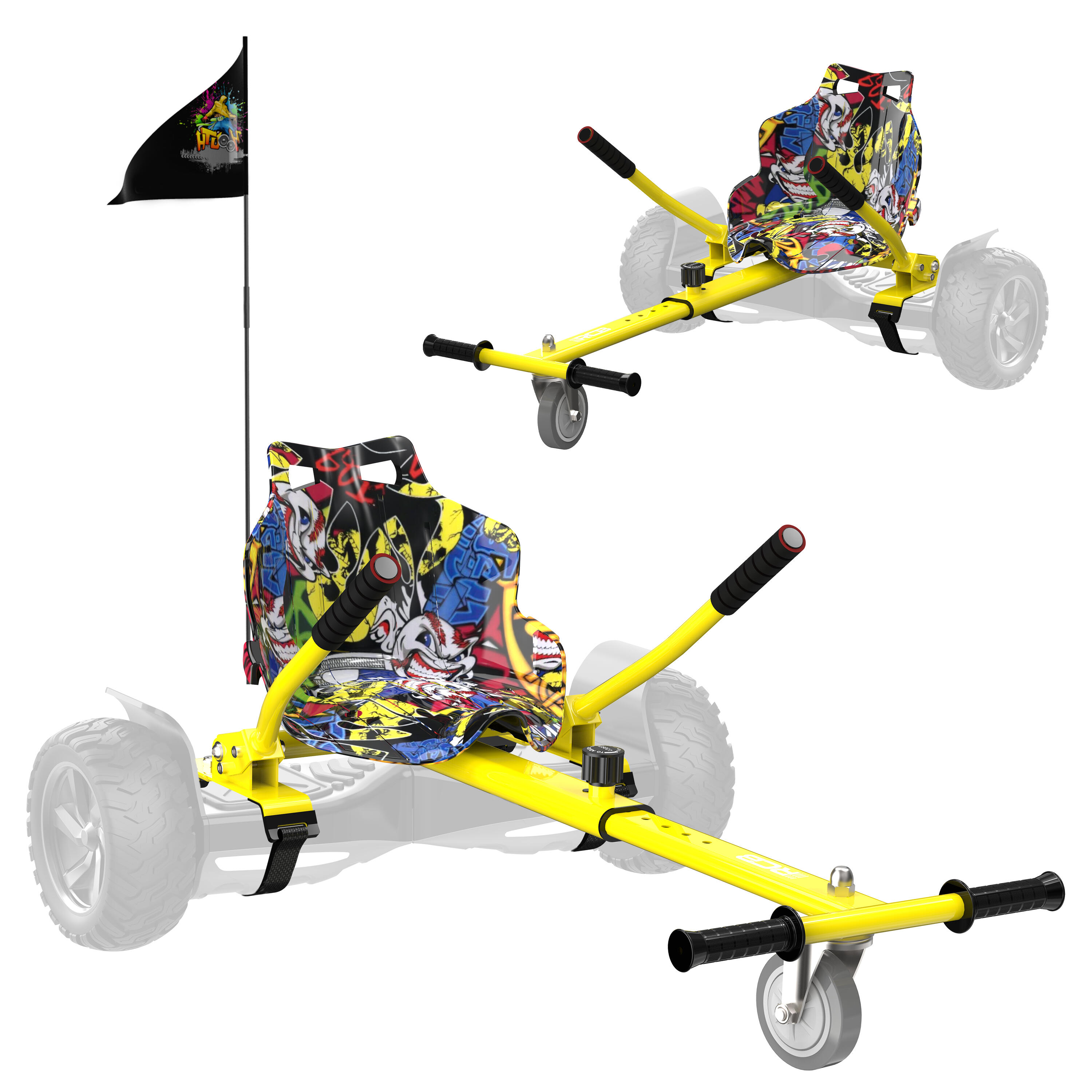 Hoverboards con Go-Kart de 8.5 Pulgadas, Bluetooth RCB-HY-A16 6/8