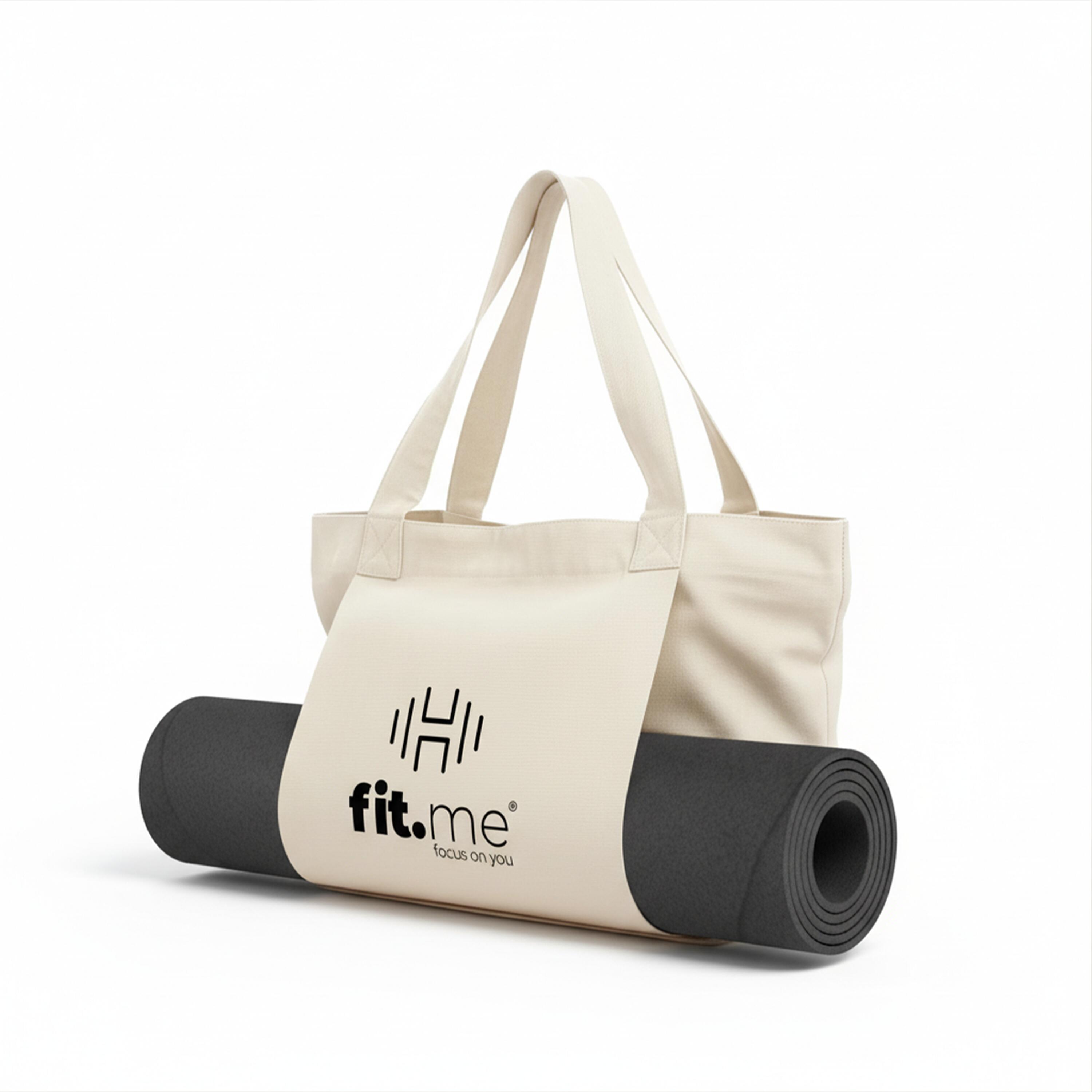 TORBA NA MATĘ DO JOGI BAWEŁNIANA SPORTOWA NA TRENING FITNESS PILATES FIT.ME 6/7