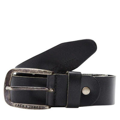 Jack & jones paul leren zwarte riem