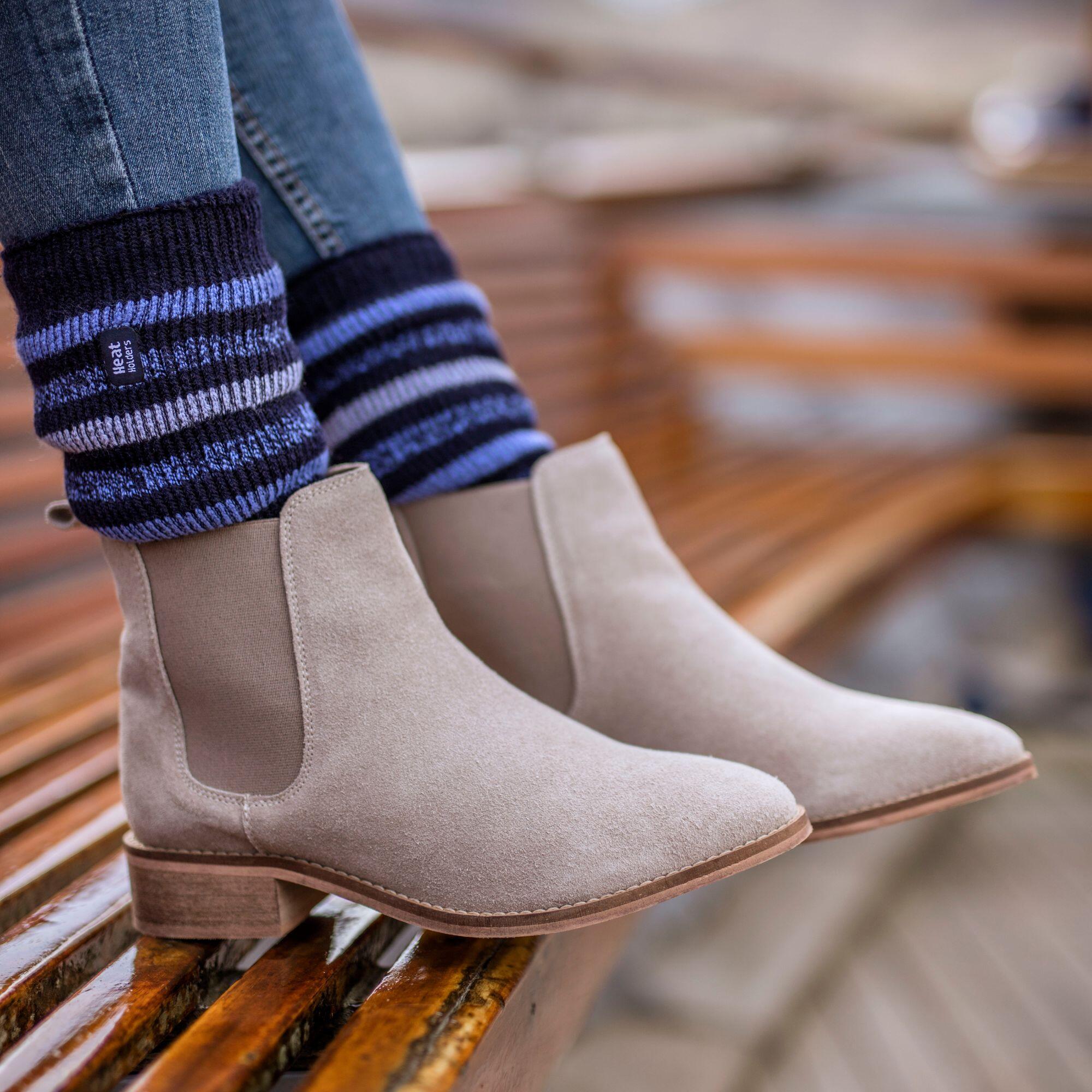 Heat Holders - 1 Paire Chaussettes Thermiques Femmes pour L'Hiver 3/6