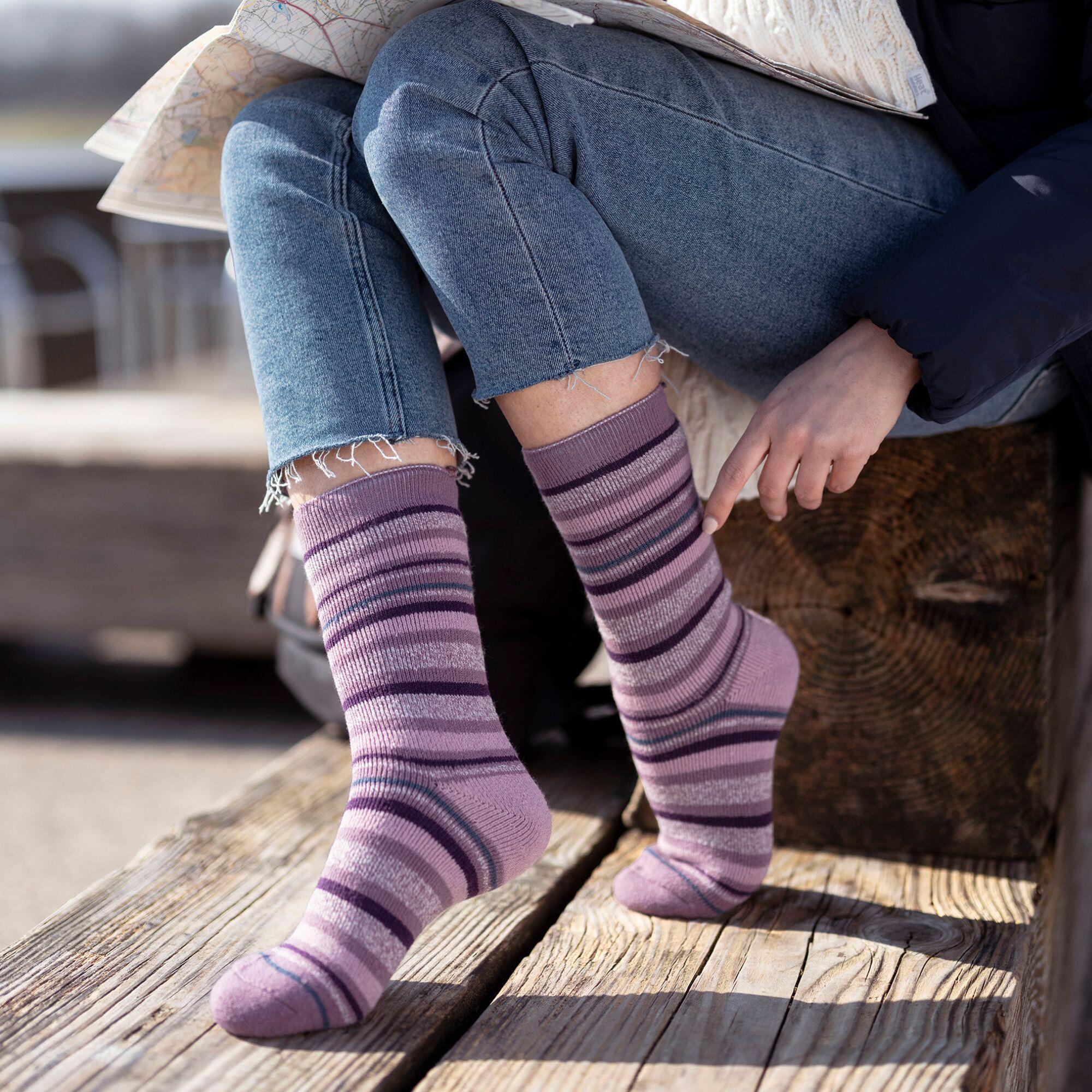 Heat Holders Lite - Femme Couleur Fantaisie Chaussettes Thermiques Pour Hiver 5/6