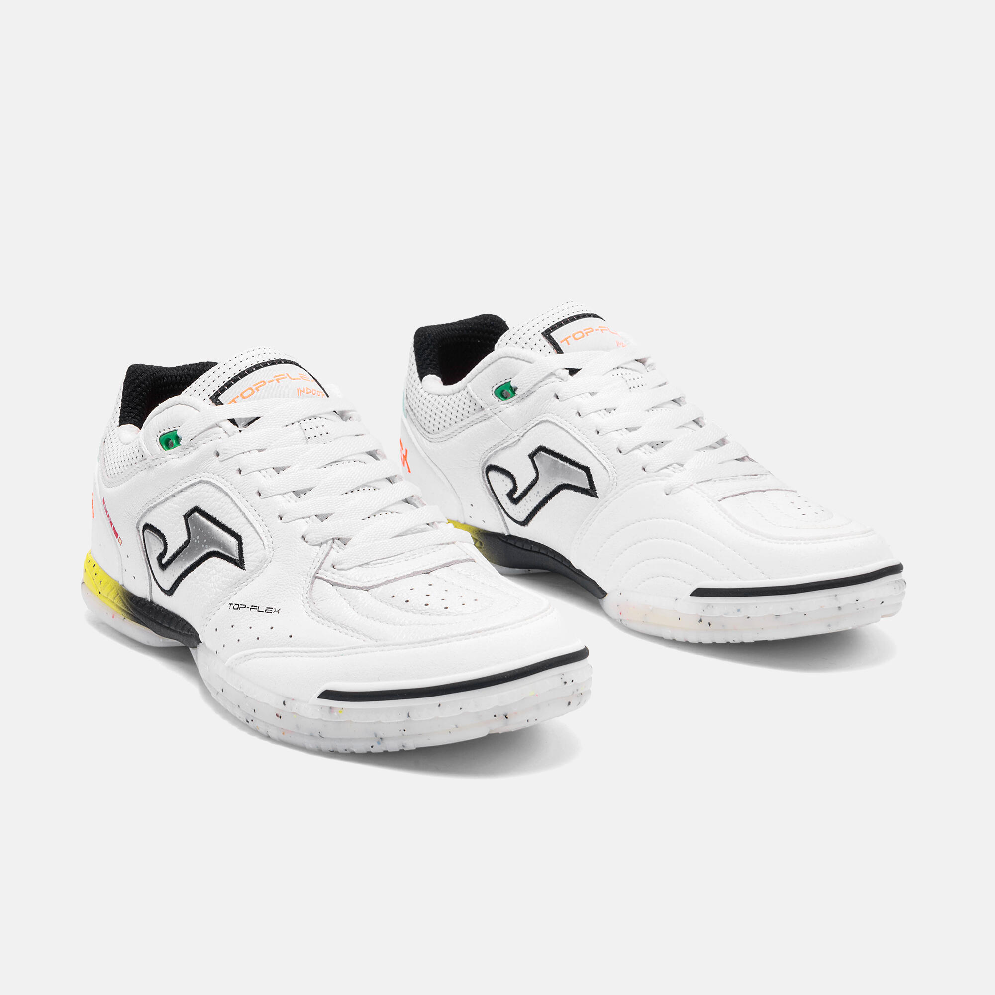 Chaussures Futsal Adulte Joma Top Flex 26 IN Blanc 2/5