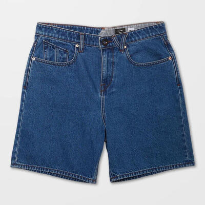 Shorts volcom billow denim oliver mid blauw