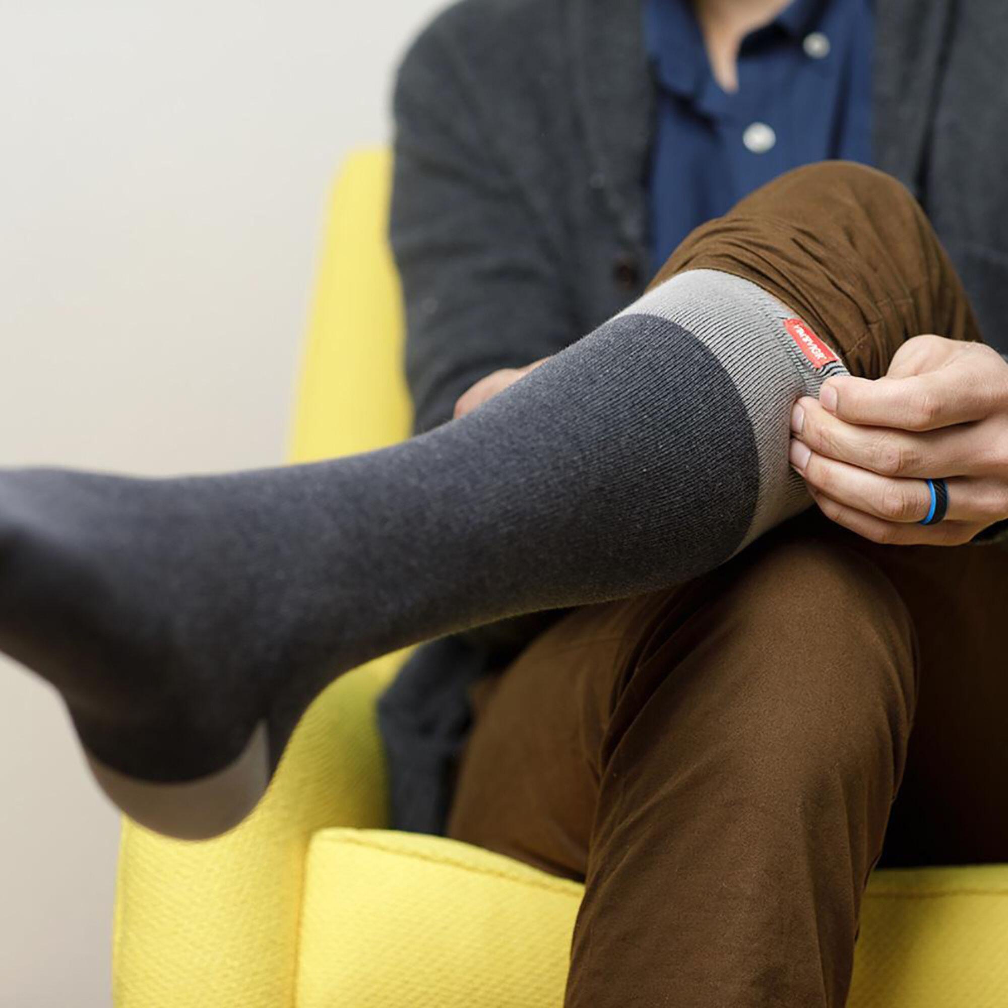 VIM&VIGR - Chaussettes Contention Mollet Large Femme Homme | Coton 20-30 mmhg 3/6
