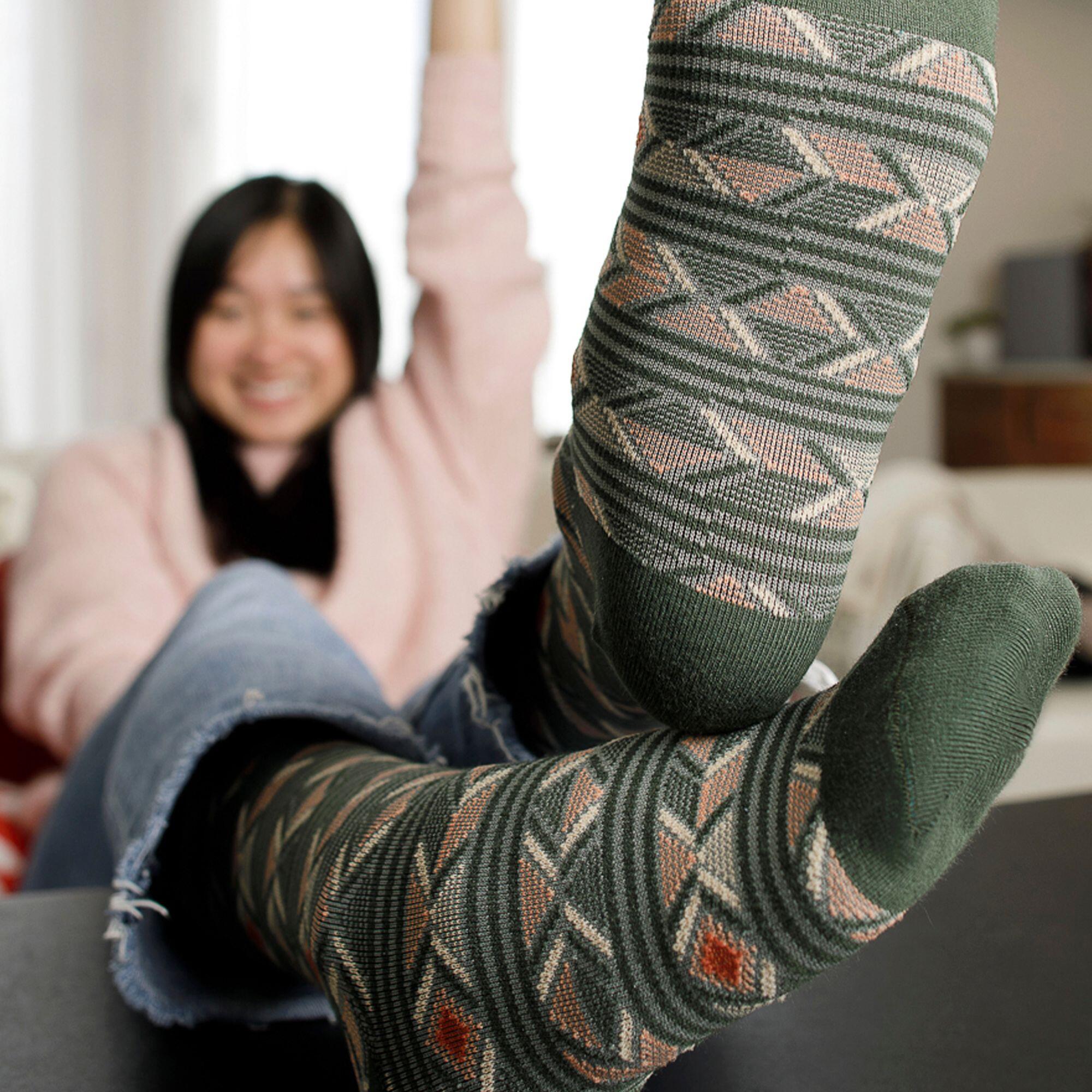 VIM&VIGR Chaussettes Contention Mollet Fantaisie Femme Homme | Coton 15-20 mmhg 5/6