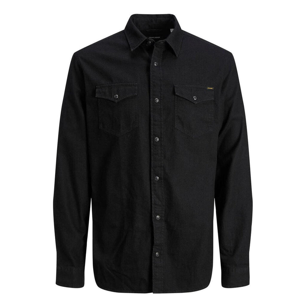 Jack &amp; Jones Heridan black denim shirt