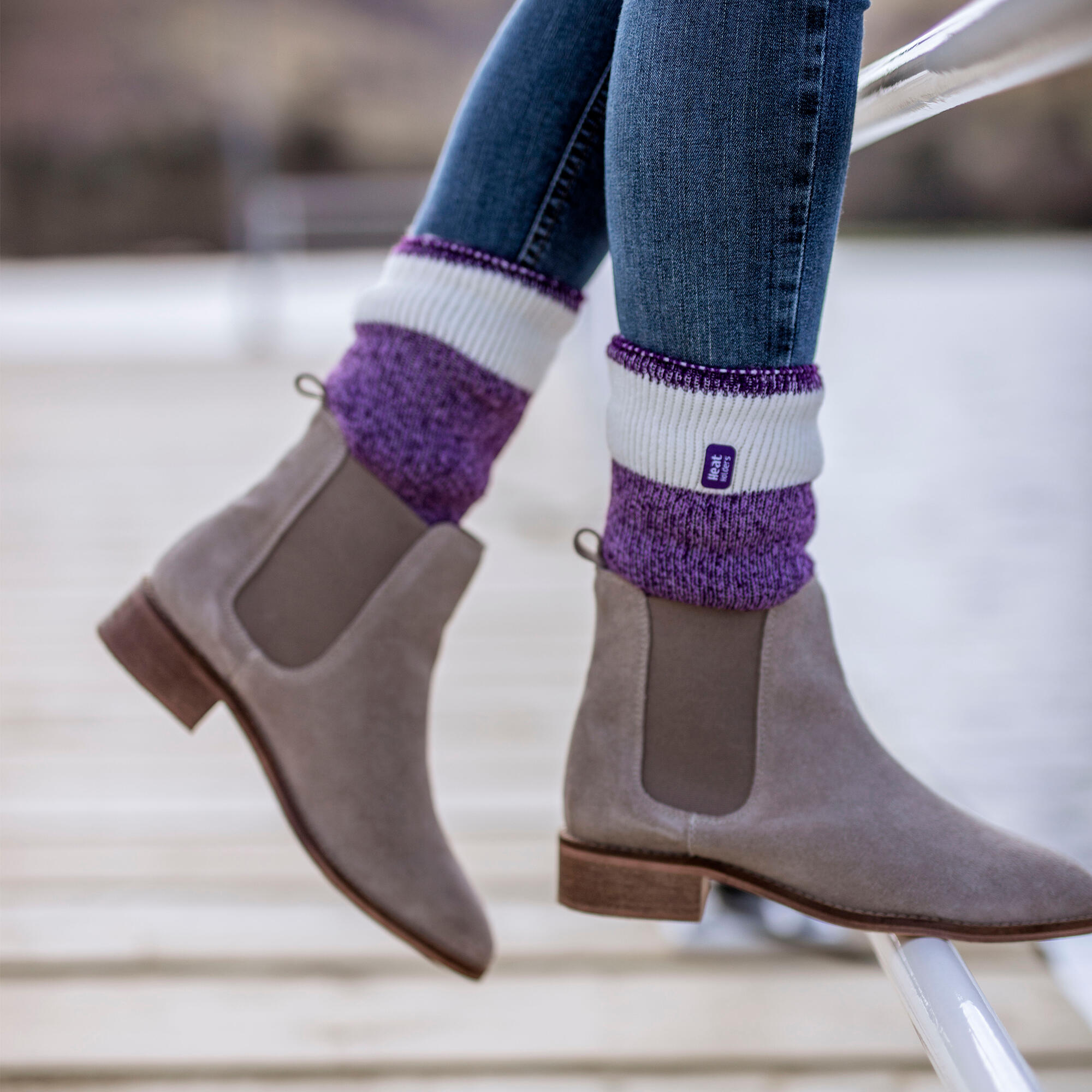 Heat Holders - Lot 3 Paires Chaussettes Thermiques Isolées Femme Hiver 3/6