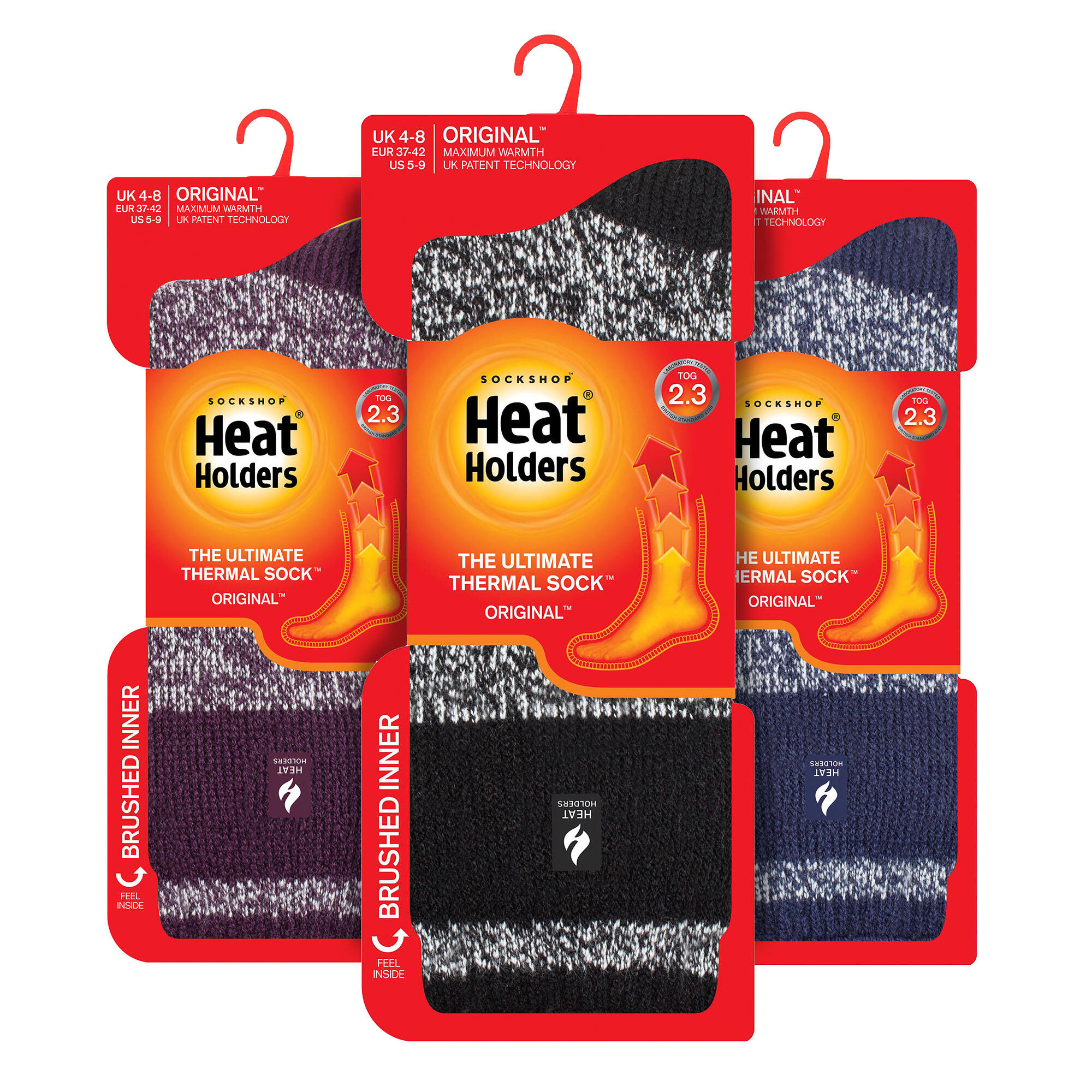 Heat Holders - Lot 3 Paires Chaussettes Thermiques Isolées Femme Hiver 2/6
