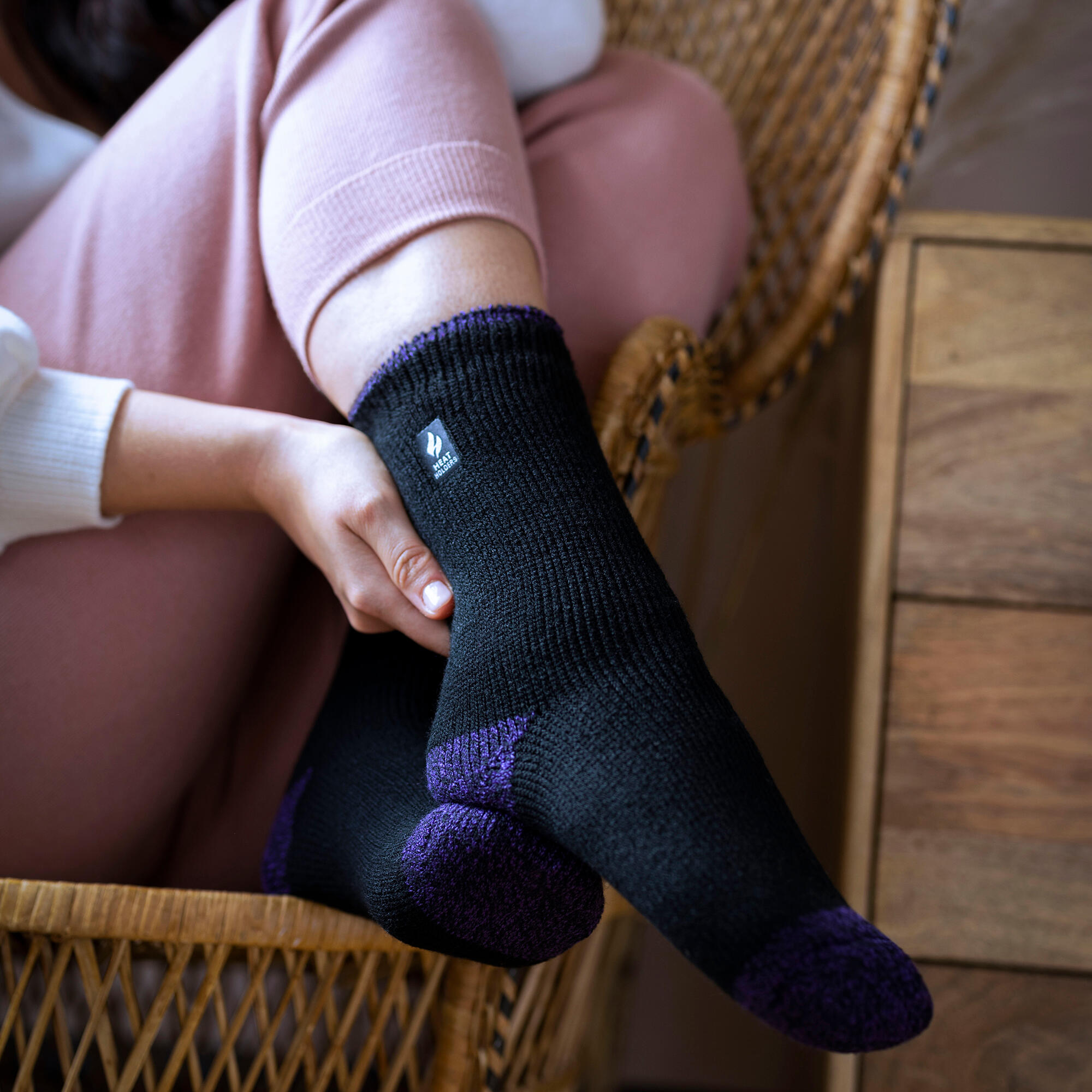 Heat Holders - Lot 3 Paires Chaussettes Thermiques Isolées Femme Hiver 5/6