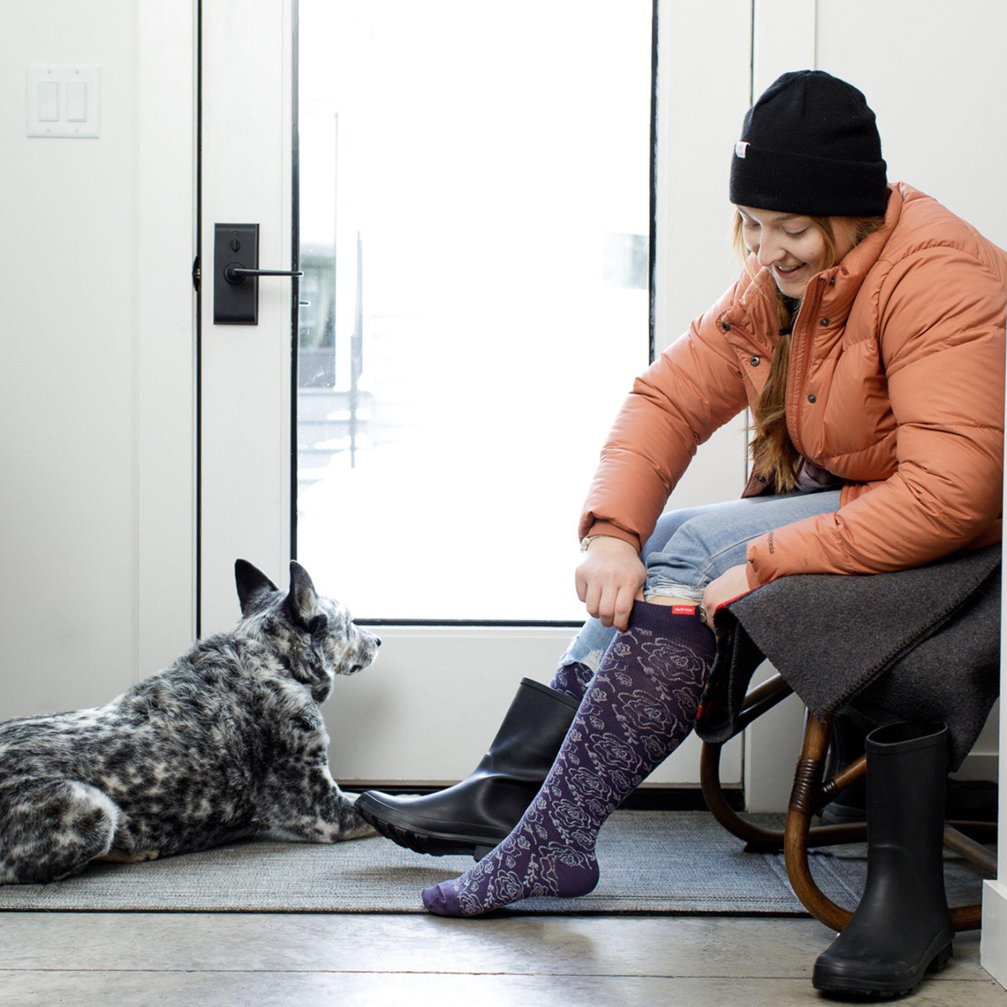 VIM&VIGR - Chaussettes de Contention Merinos pour Femme et Homme | 20-30 mmhg 3/4