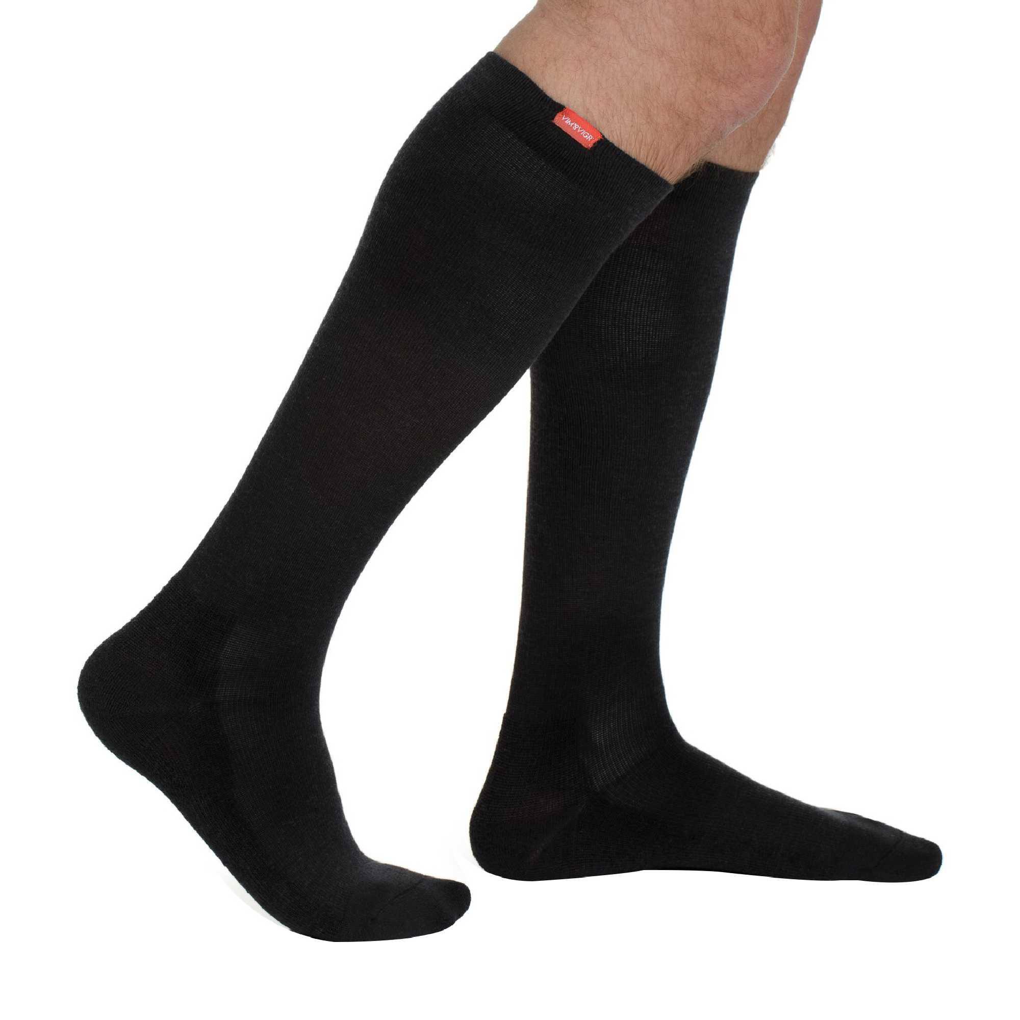 VIM&VIGR - Uomo 15-20 mmHg Calzini Compressivi Lunghi per Viaggio 2/6