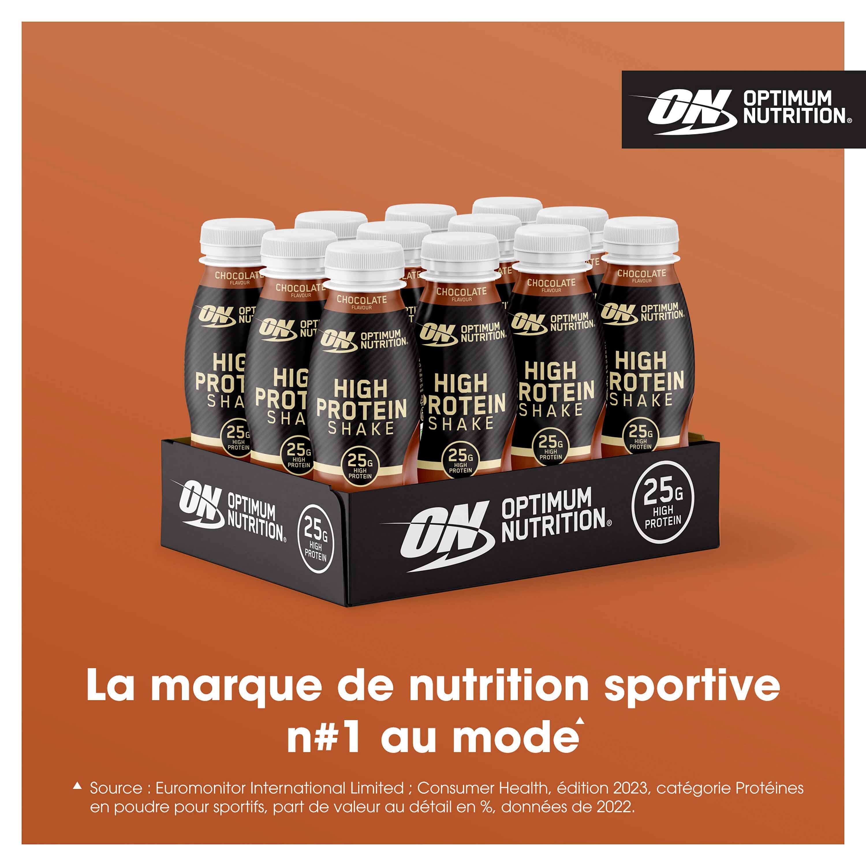 Pack de 12 Shakes Protéinés Chocolat 330 ml – 25 g de Protéines 2/6