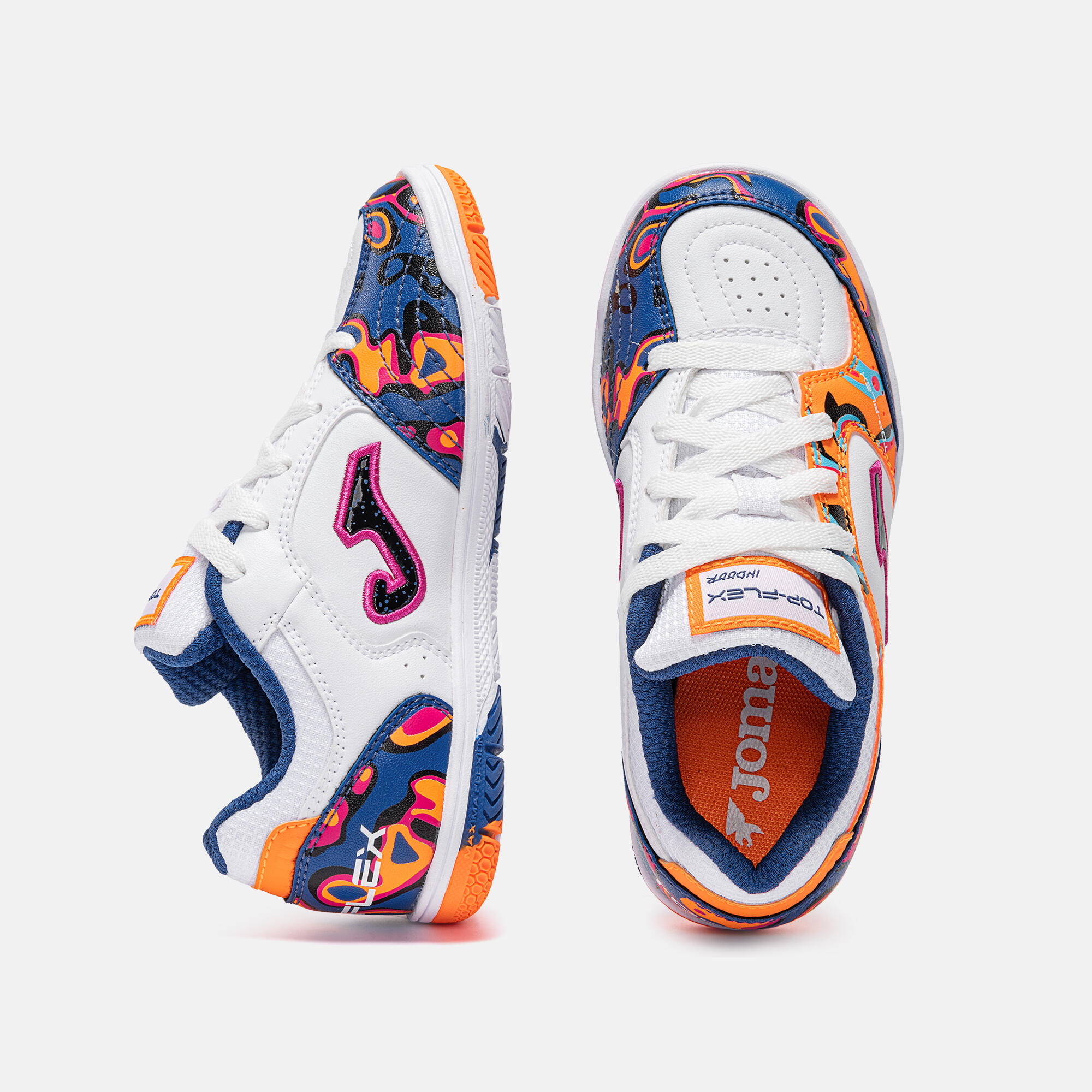 Sapatilhas Futsal Criança Joma Top Flex Jr 26 IN Branco 4/6