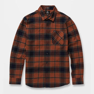 Camicia shirt volcom caden geruit mocha