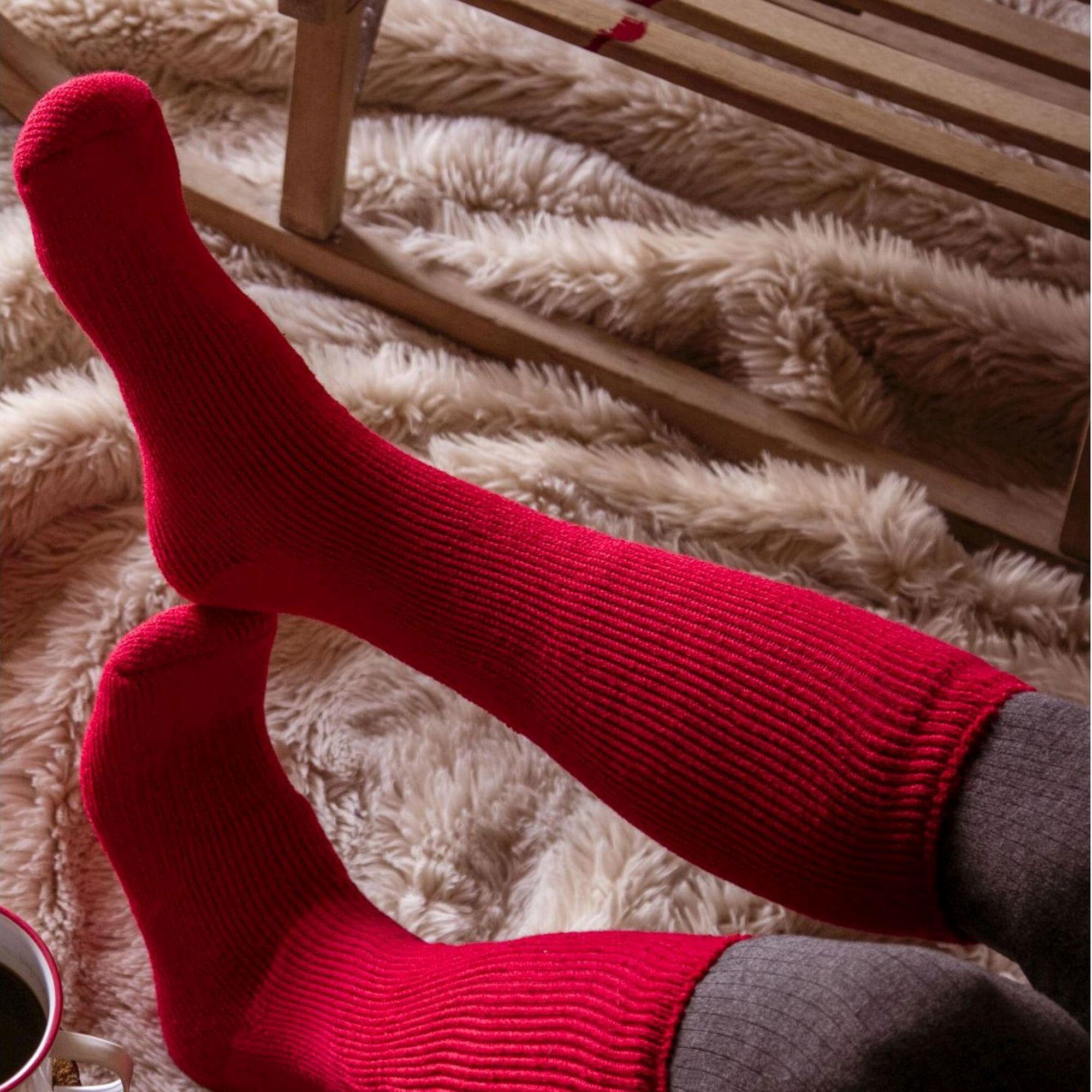 Lot de 2 chaussettes de ski extra longues pour hommes 3/5