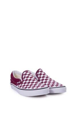 Sneakers vans slip-on bordeaux dambordpatroon