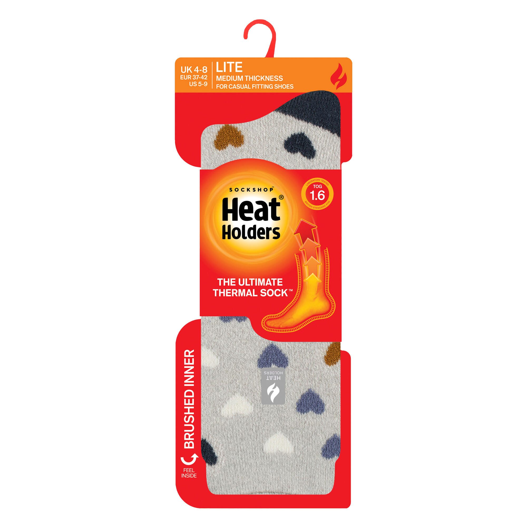 Gemusterte Thermal Lite-Socken für Damen 2/6