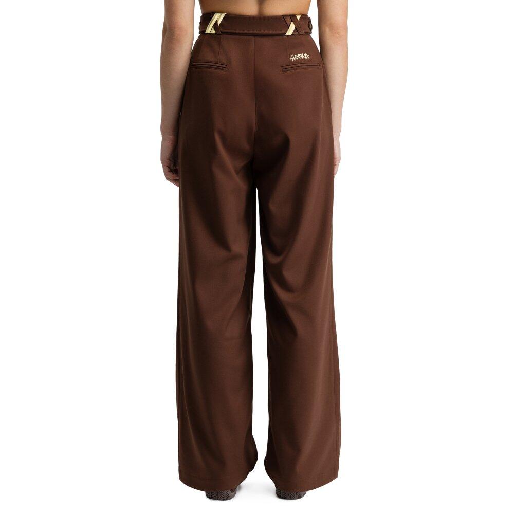 Pantalon à pinces jambes larges femme Aker-W Brown Marron 2/6