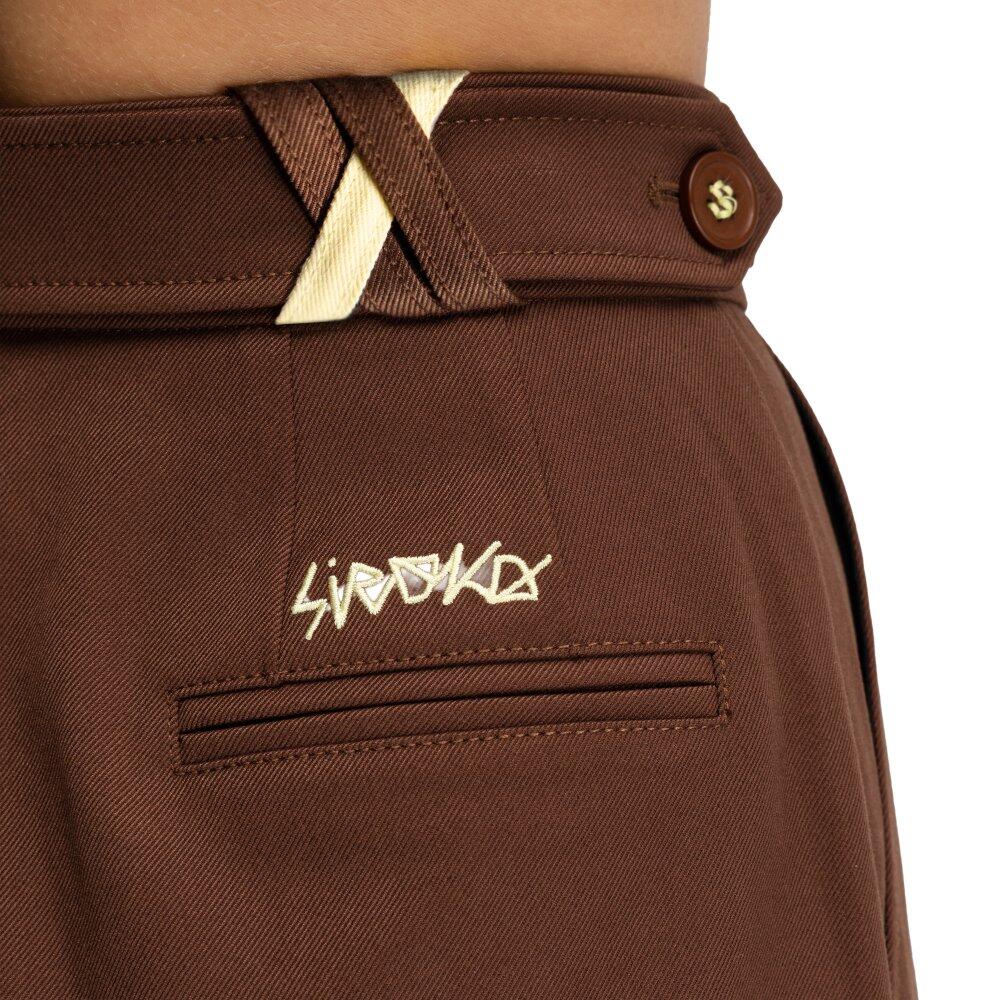 Pantalon à pinces jambes larges femme Aker-W Brown Marron 5/6