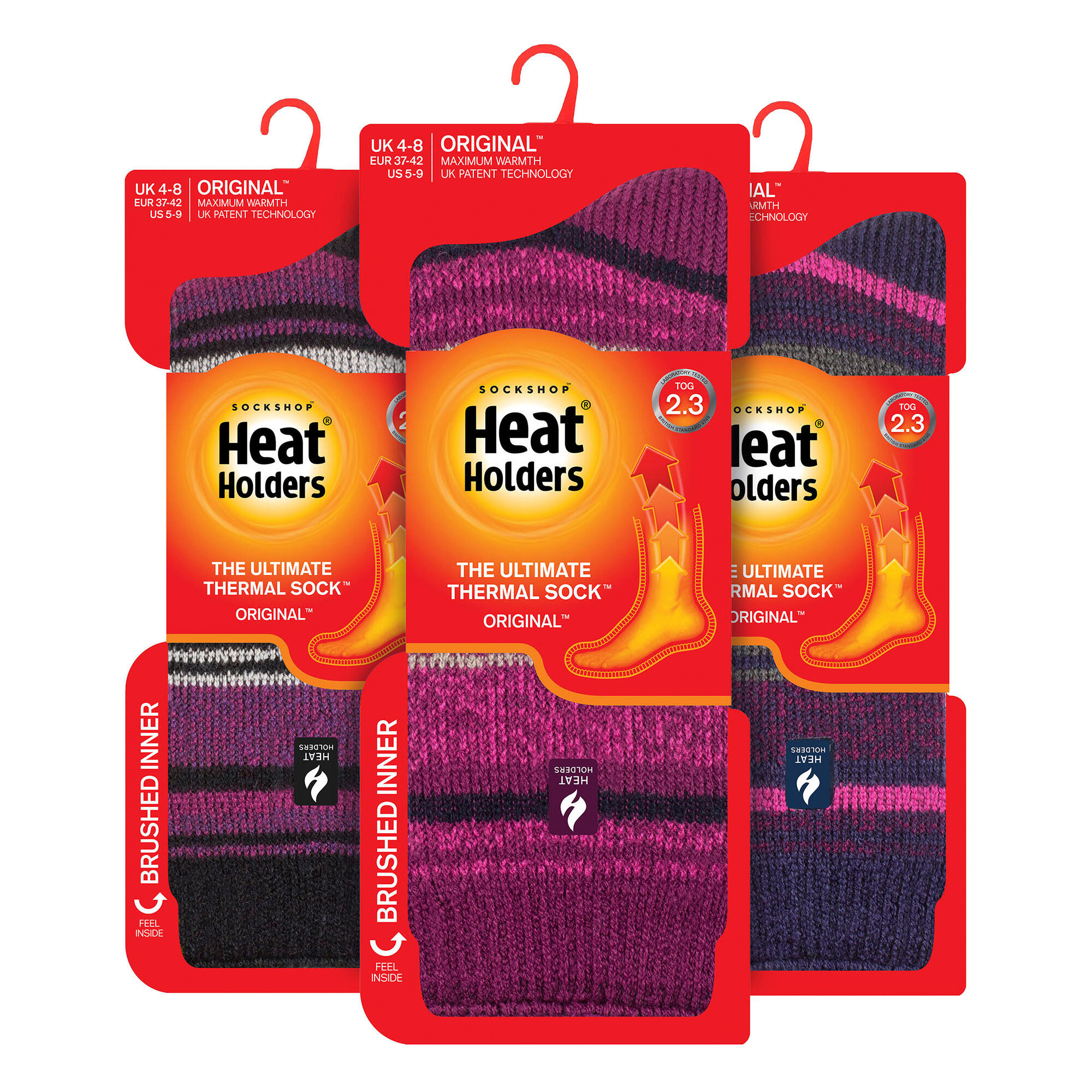 Heat Holders - Lot 3 Paires Chaussettes Thermiques Isolées Femme Hiver 2/6