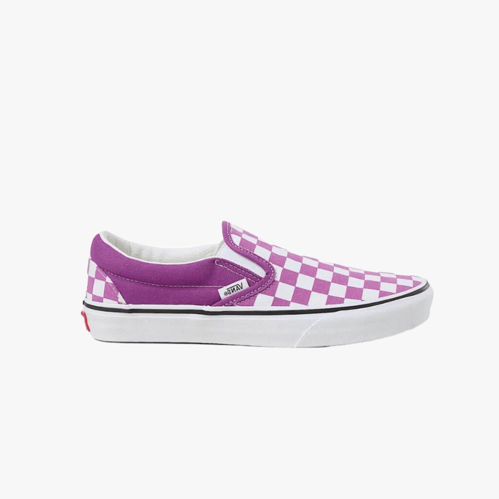 Vans - Baskets Vans Slip-on Violet À Damier - Baskets - Violet - Decathlon