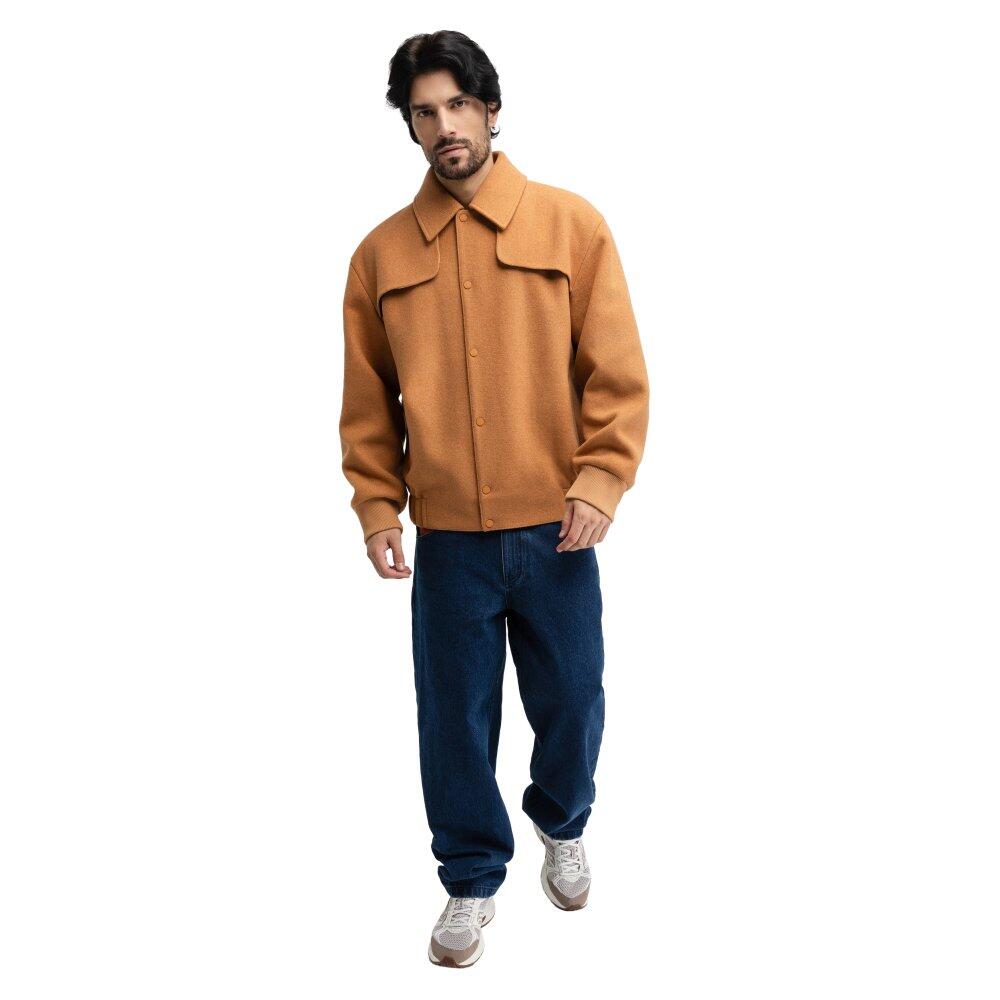 Blouson en laine homme Gobi Camel Marron 3/7