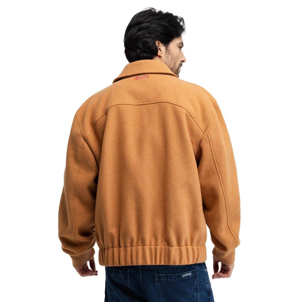 Męska wełniana kurtka bomber Siroko Gobi Camel