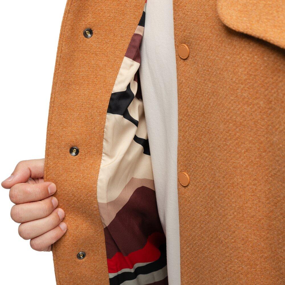 Blouson en laine homme Gobi Camel Marron 4/7