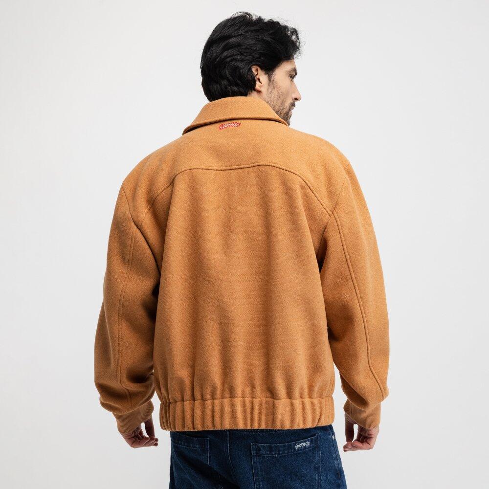 Blouson en laine homme Gobi Camel Marron 6/7