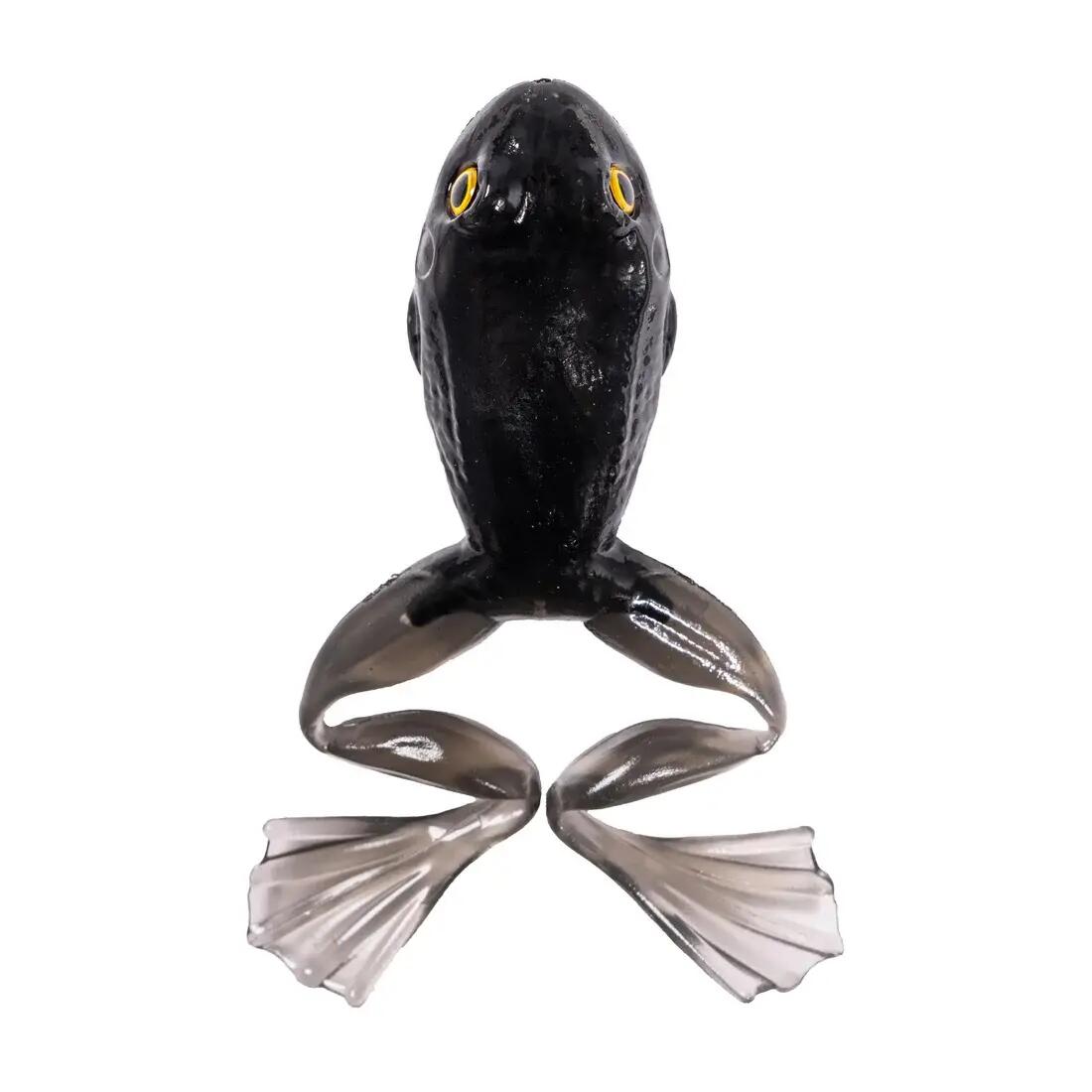 Naluca Live Target Freestyle frog unrigger 6 cm, black black, 3 buc / plic