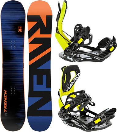 Zestaw Deska snowboardowa Raven Trench Carbon + wiązania Raven FTM450