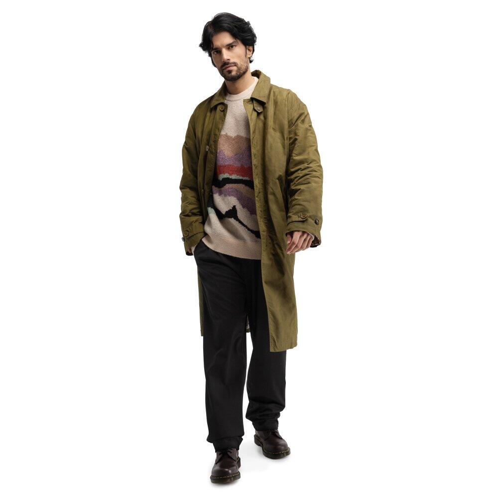 Herren langer wachsmantel Codium Green Grün 3/6