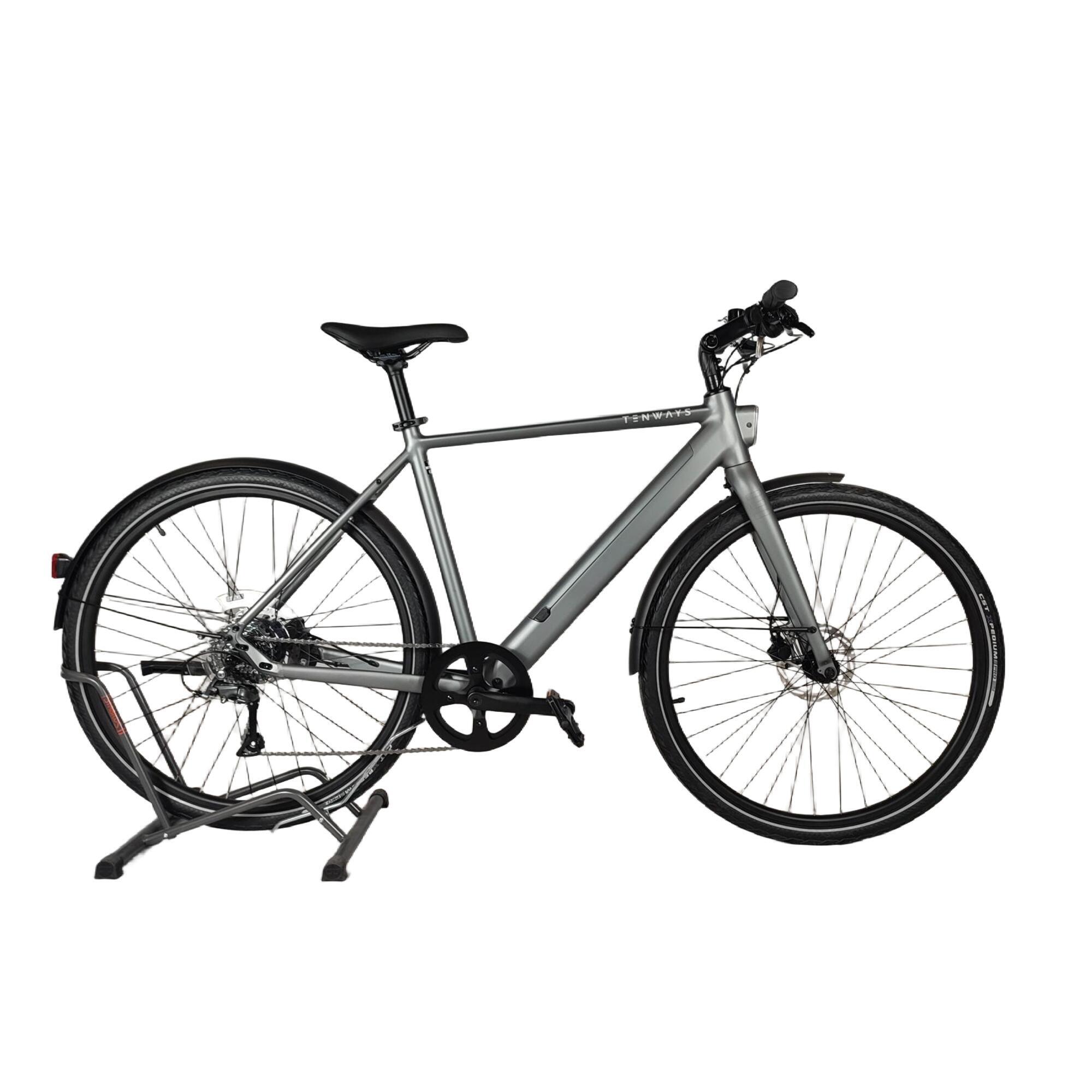 Tenways - Tenways Cgo600 Plus Vtc 28" • 360 Wh • Freins Hydrauliques - Vélo Tout Chemin - Gris - 42 M/l - Decathlon