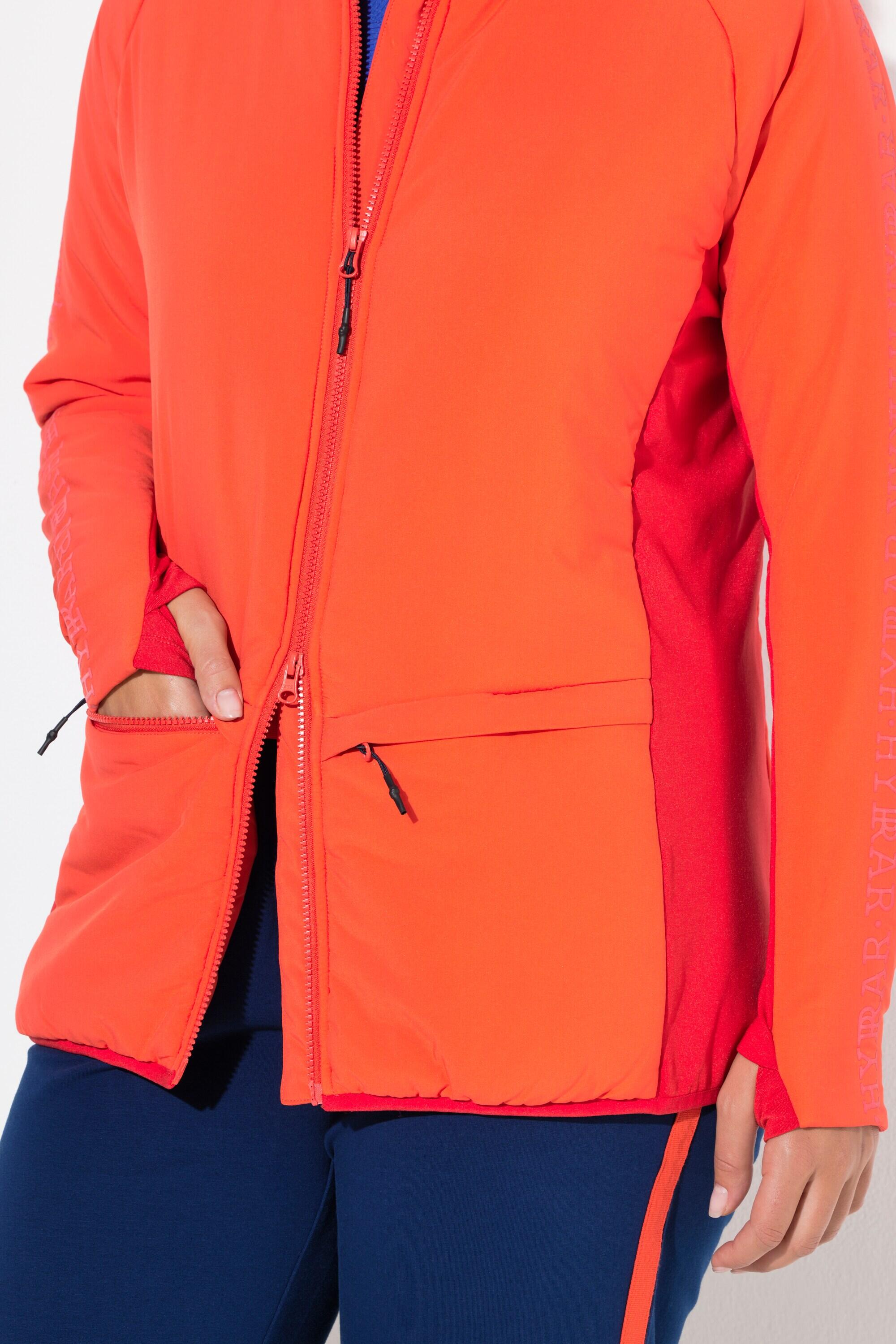 Damen Funktionsjacke Kapuze Stehkragen 2-Wege-Zipper 5/7