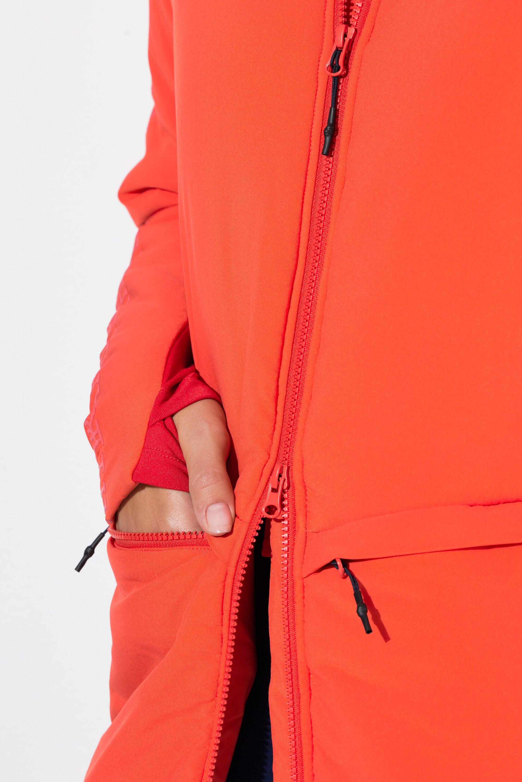 Damen Funktionsjacke Kapuze Stehkragen 2-Wege-Zipper 4/7