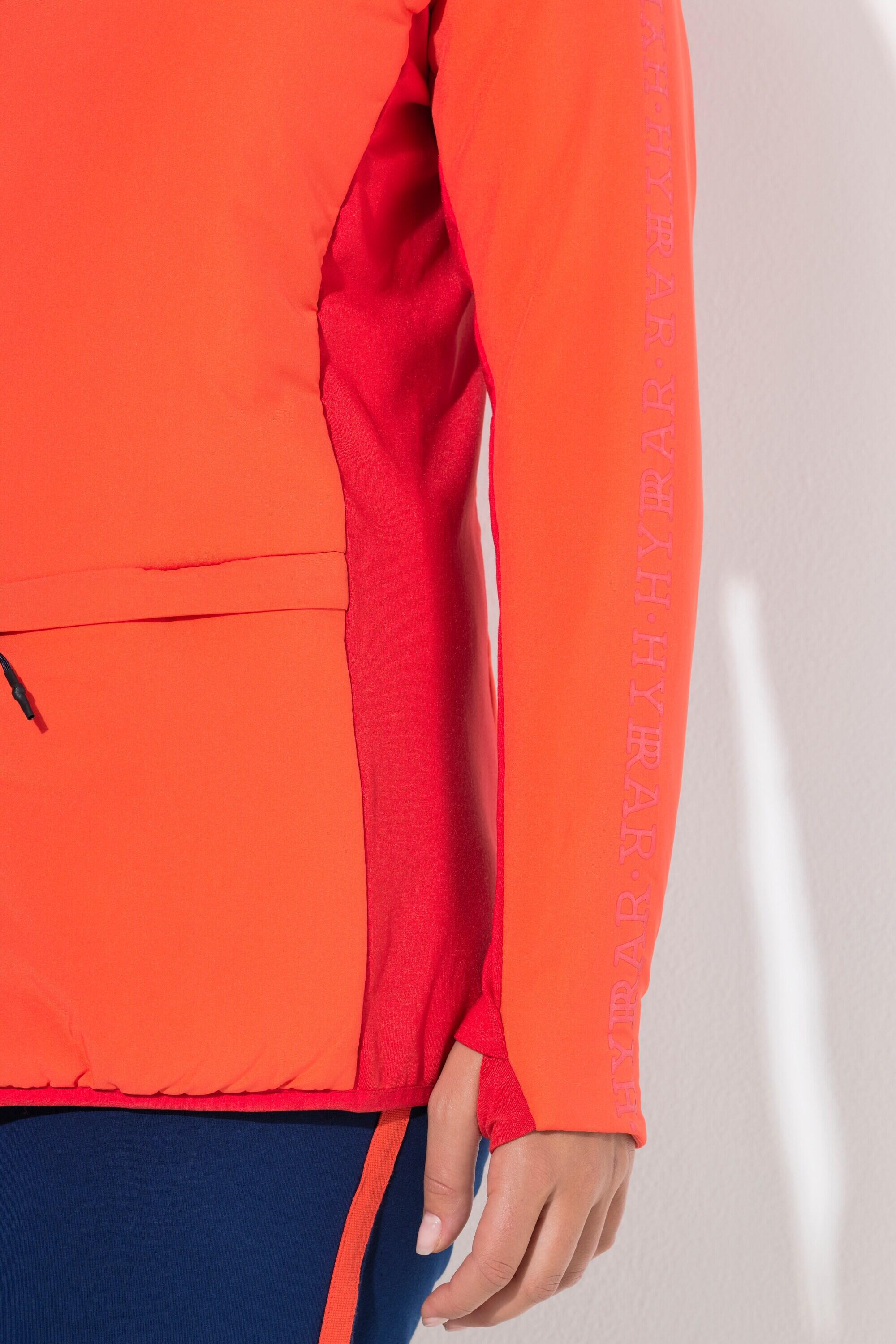 Damen Funktionsjacke Kapuze Stehkragen 2-Wege-Zipper 6/7